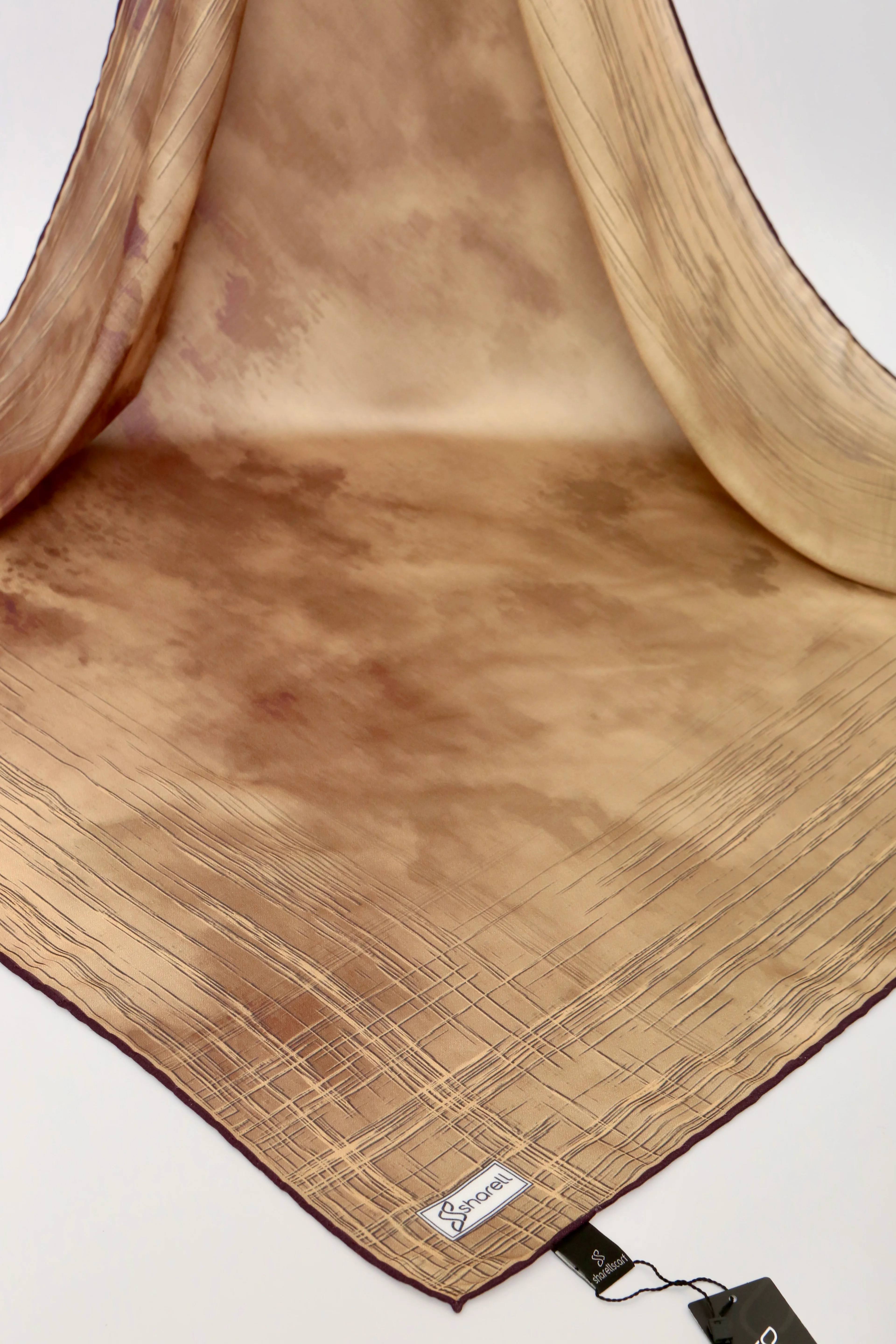 DE MORE EŞARP LUNARİS SERİSİ KARAMEL BEJ