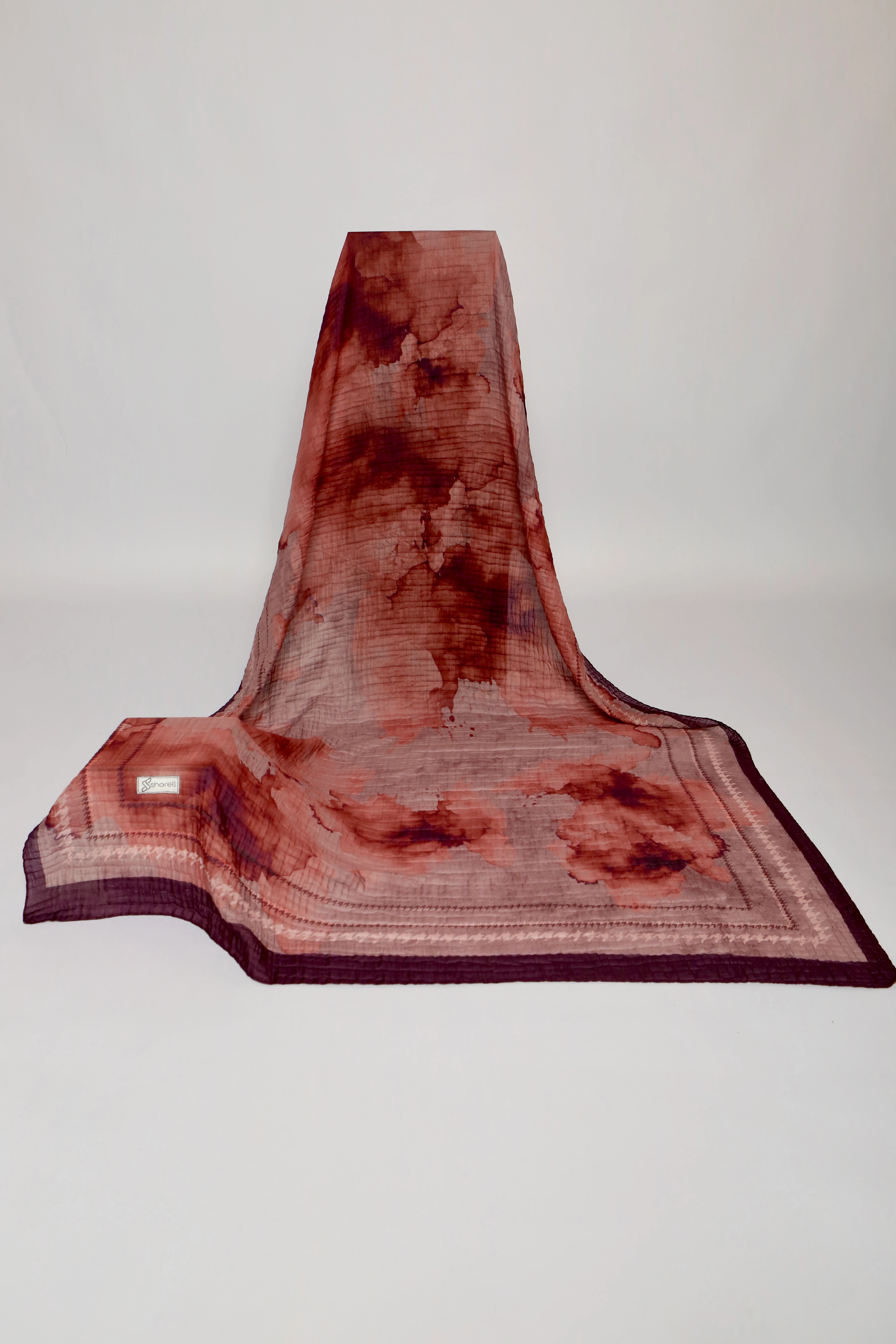 SOLARE DESEN MÜSLİN ŞAL GÜL KURUSU