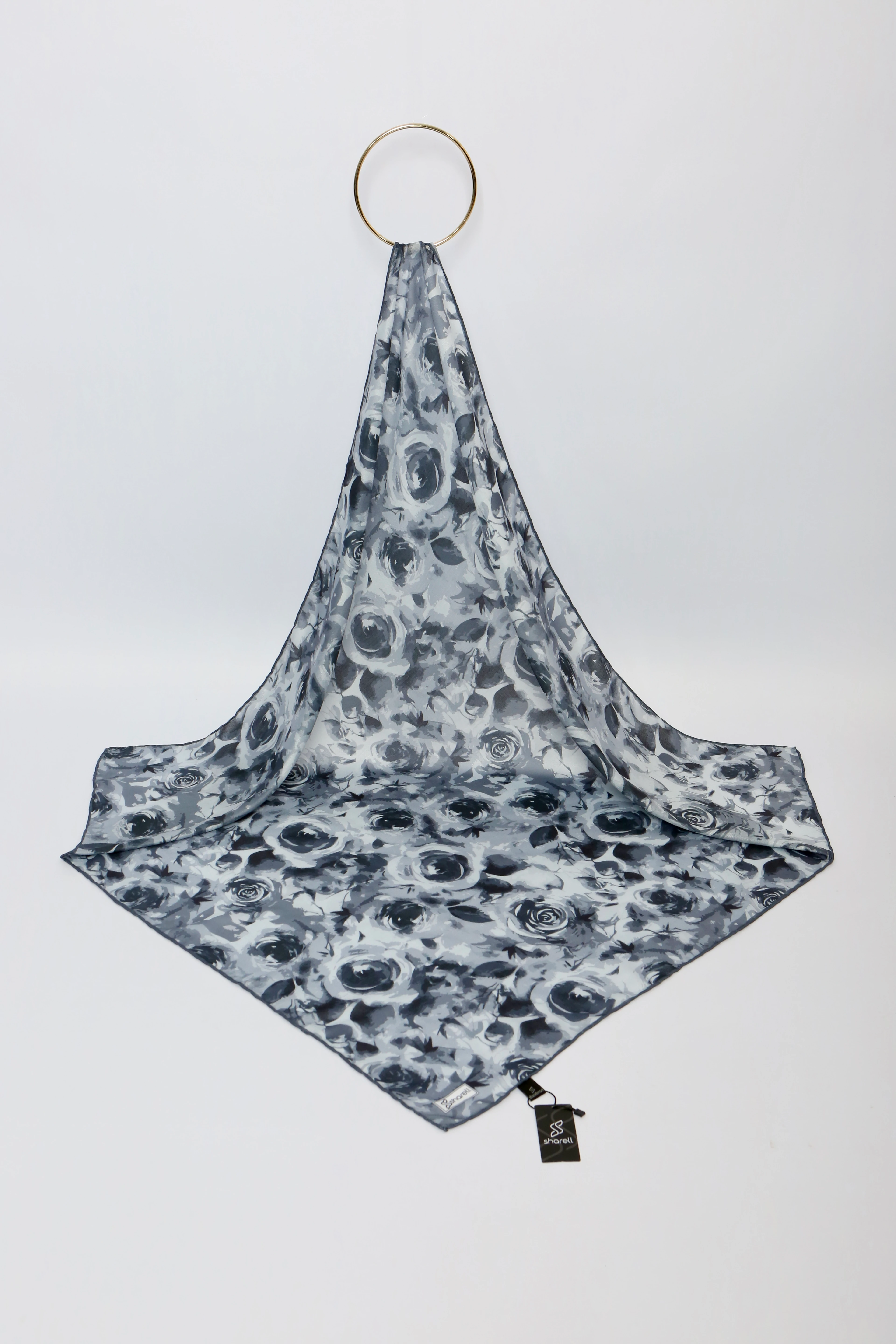 DE MORE EŞARP ROSE SERİSİ SOĞUK GRİ