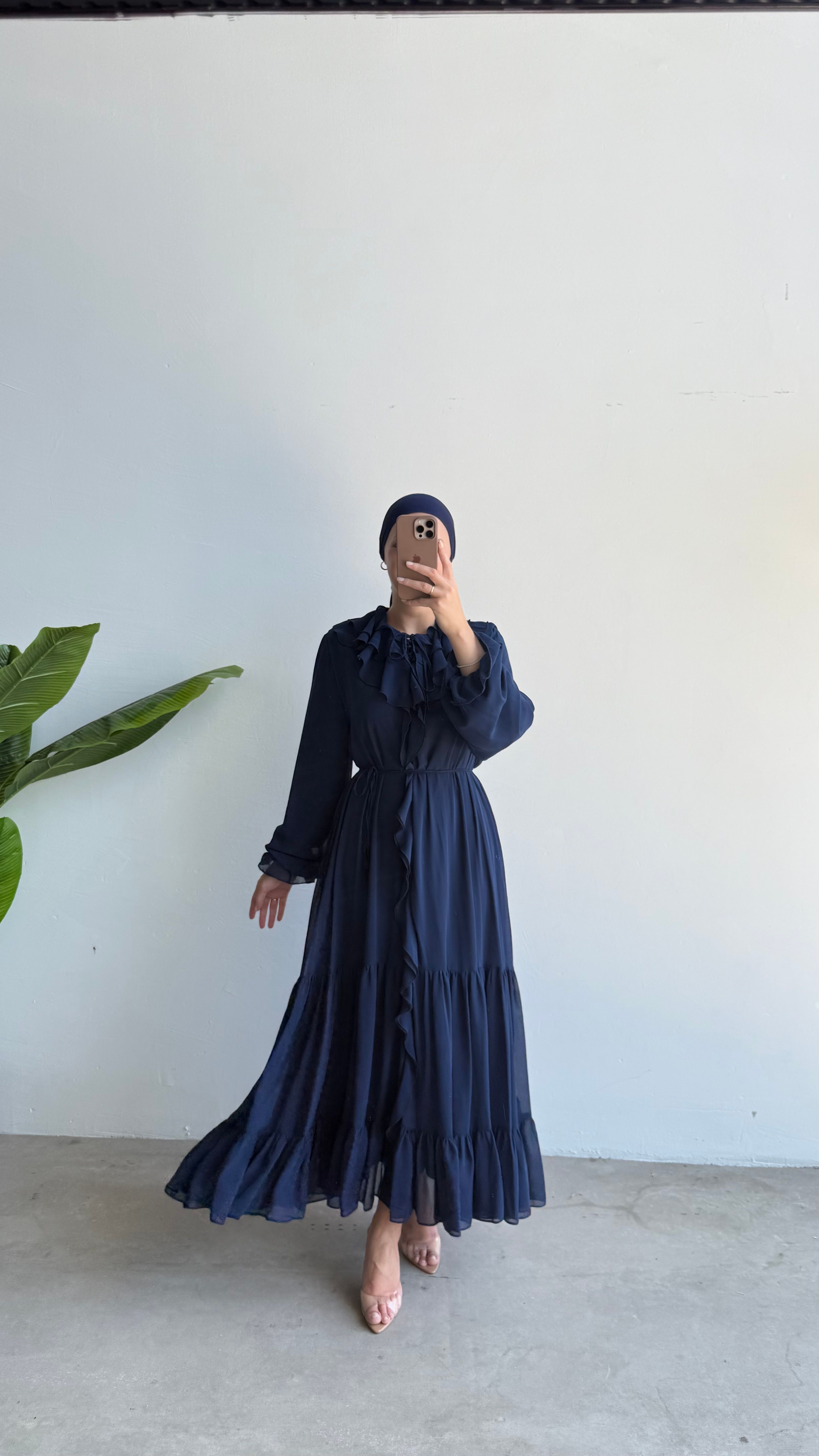 Siya Elbise  - Lacivert