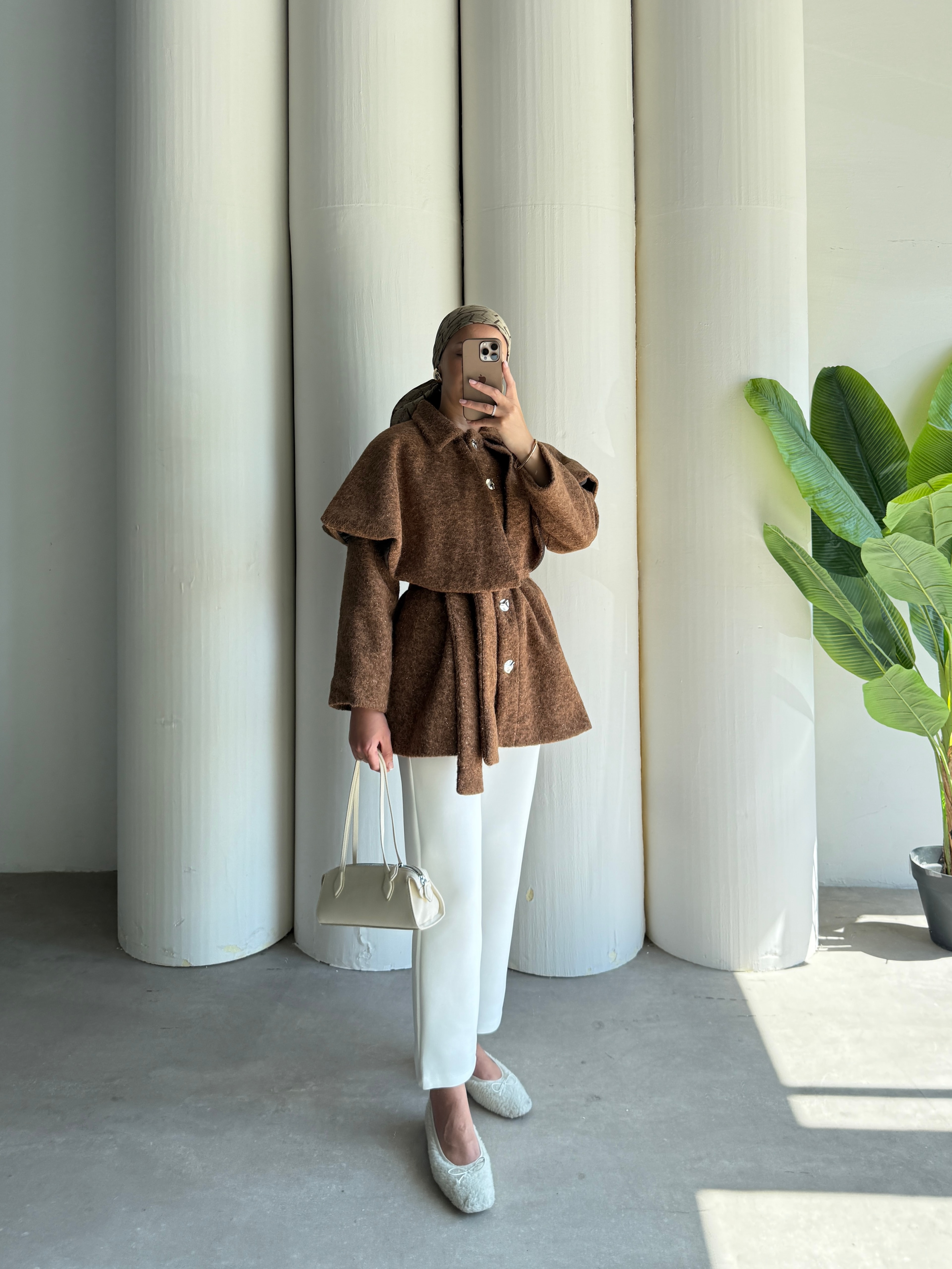 Grace Kaşe Ceket - Kahve
