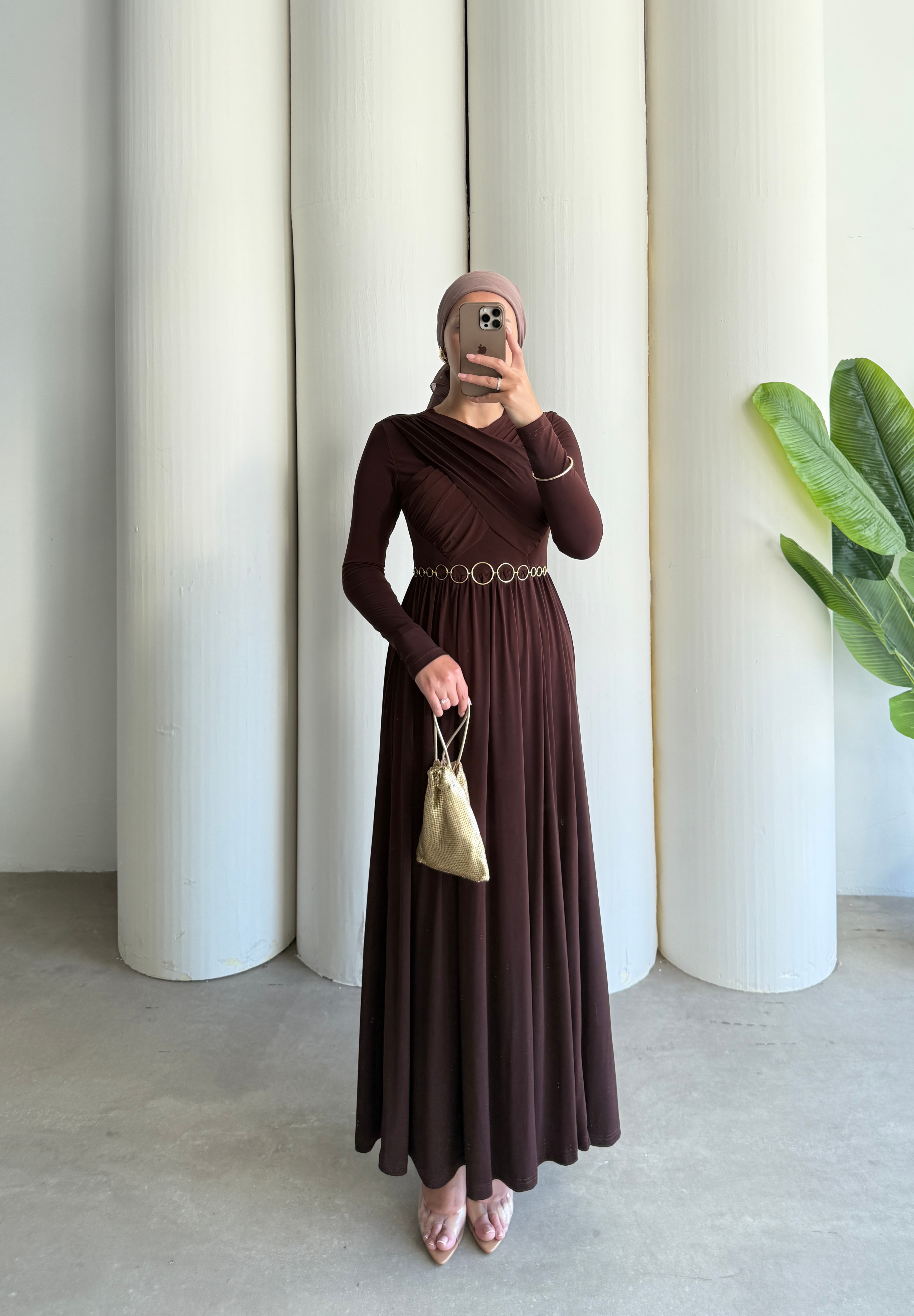 Levina Elbise  - Kahve