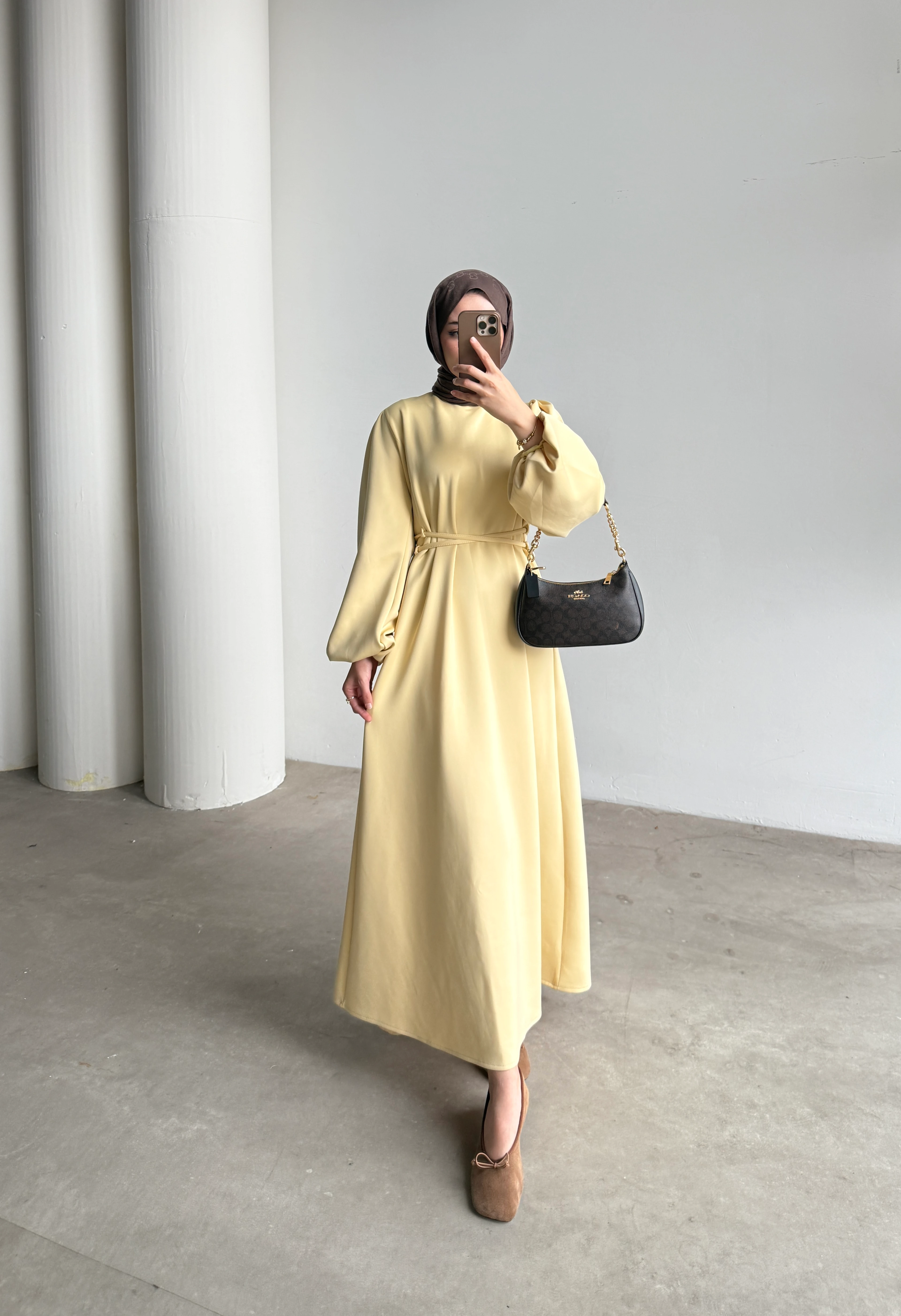 Luce Elbise  - Sarı