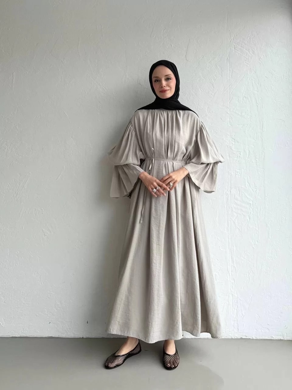  Assia Elbise Siyah - Taş Rengi