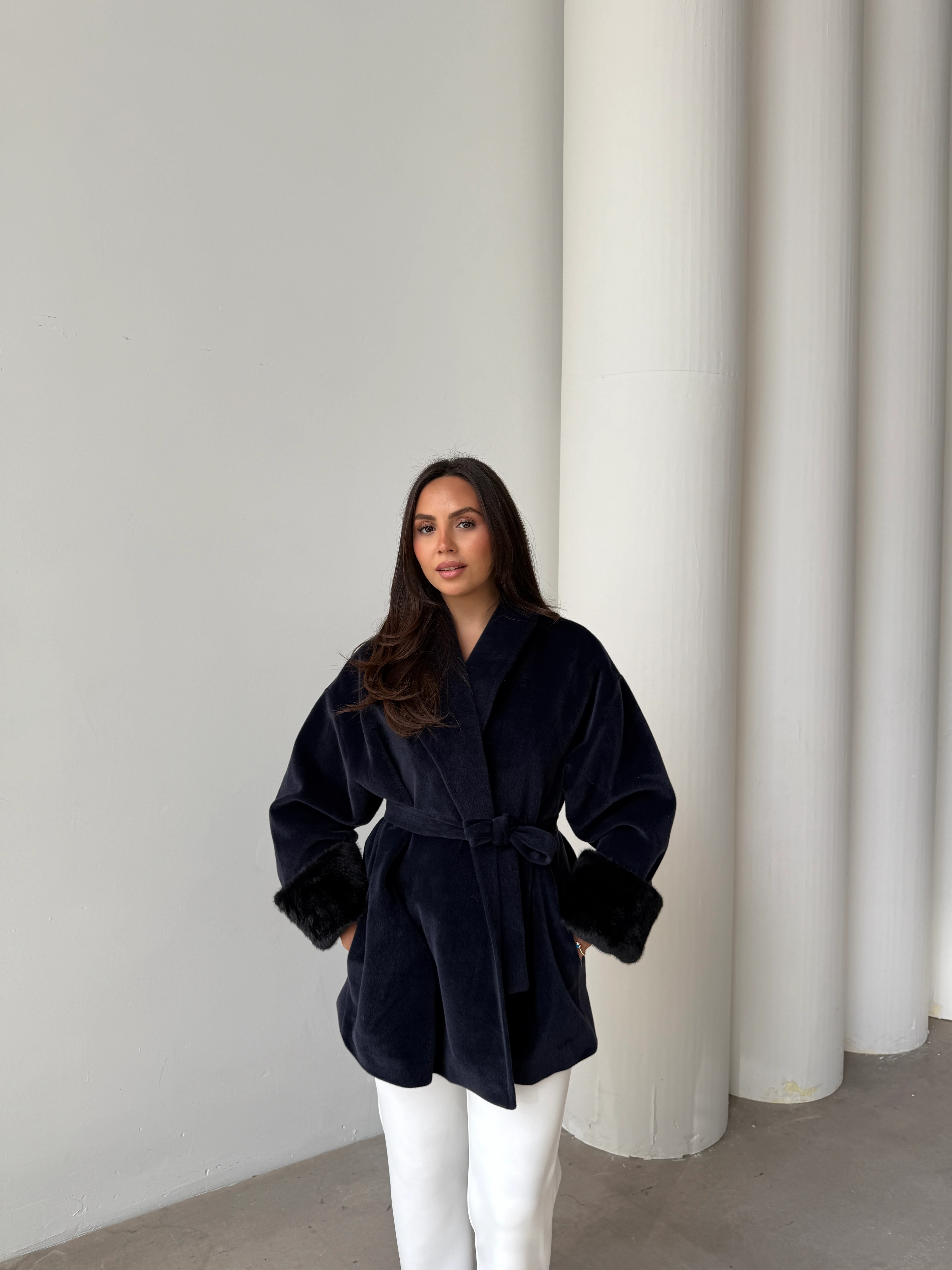 Berre Kürk Mont - Lacivert