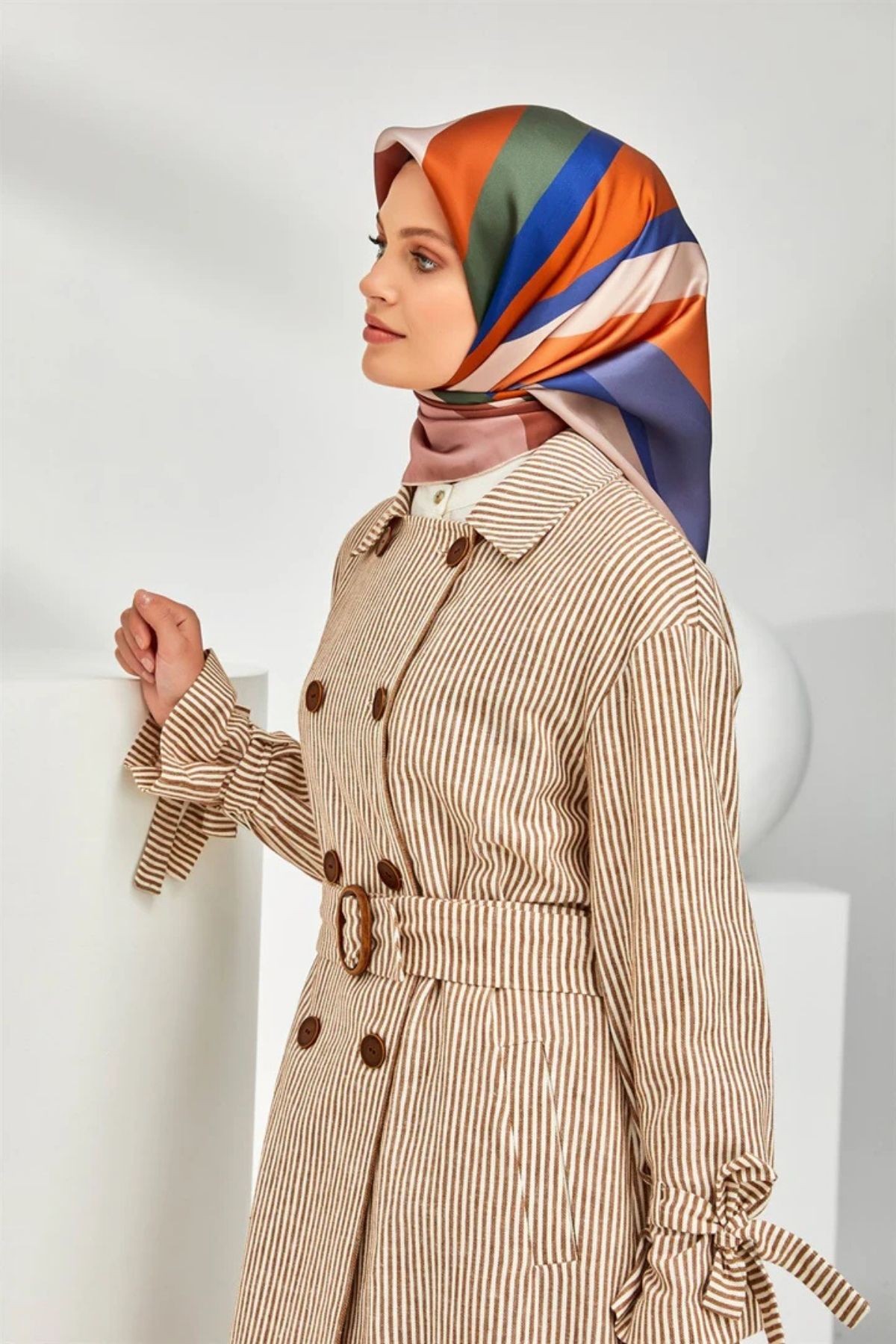 Armine Nostalji Serisi Twill İpek Eşarp 8301D-82
