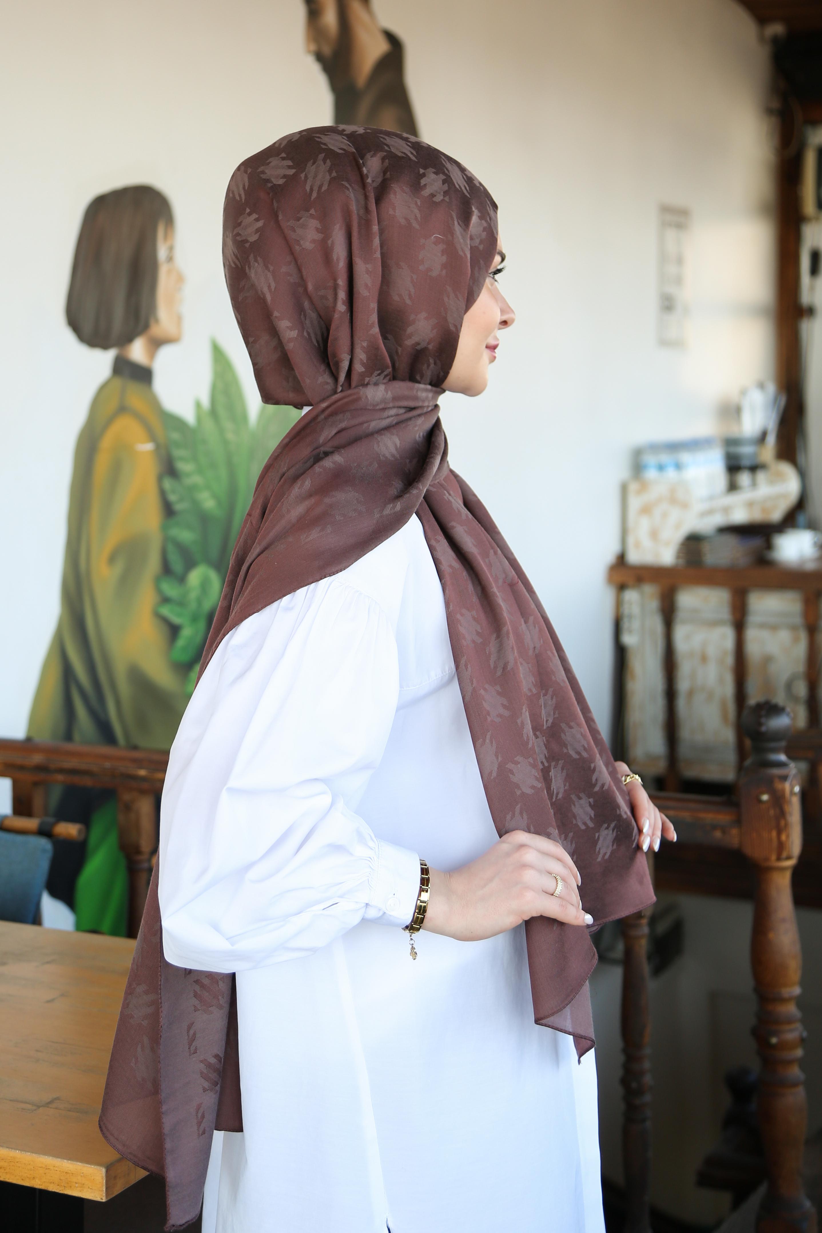 Armine Trend Lyon Şal 4 - Acı Kahve-246708