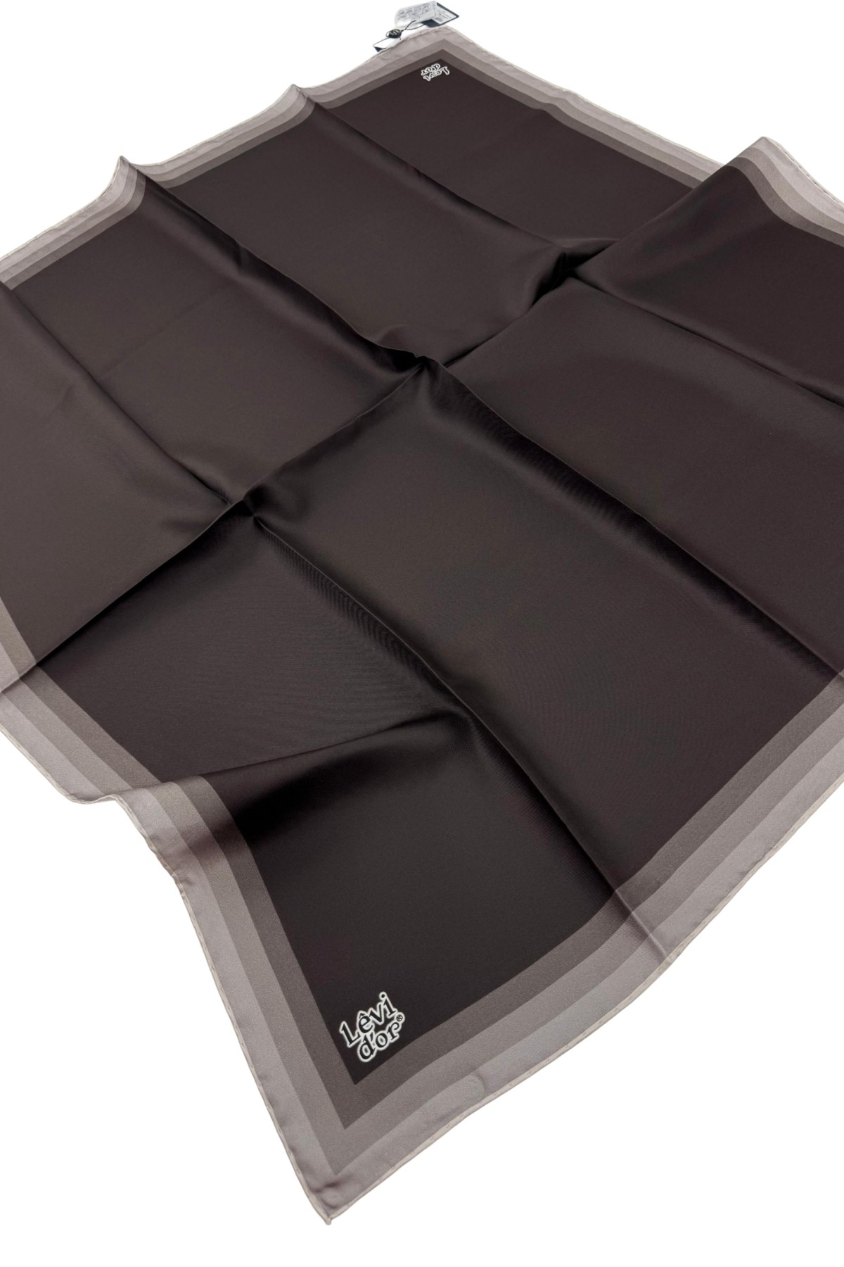 Levidor Twill İpek Eşarp LD1067-01 - Acı Kahve-08