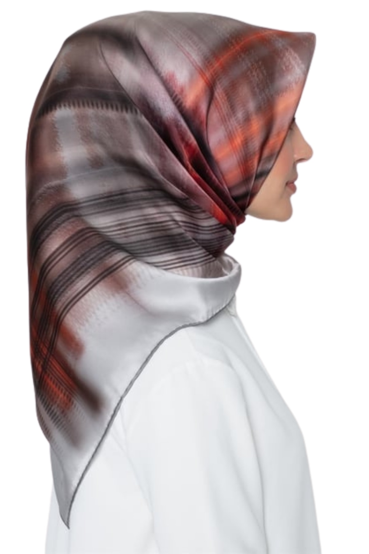 Armine Nostalji Serisi İpek Sura Eşarp 8323DS-01 - Bej-Çok Renkli-41