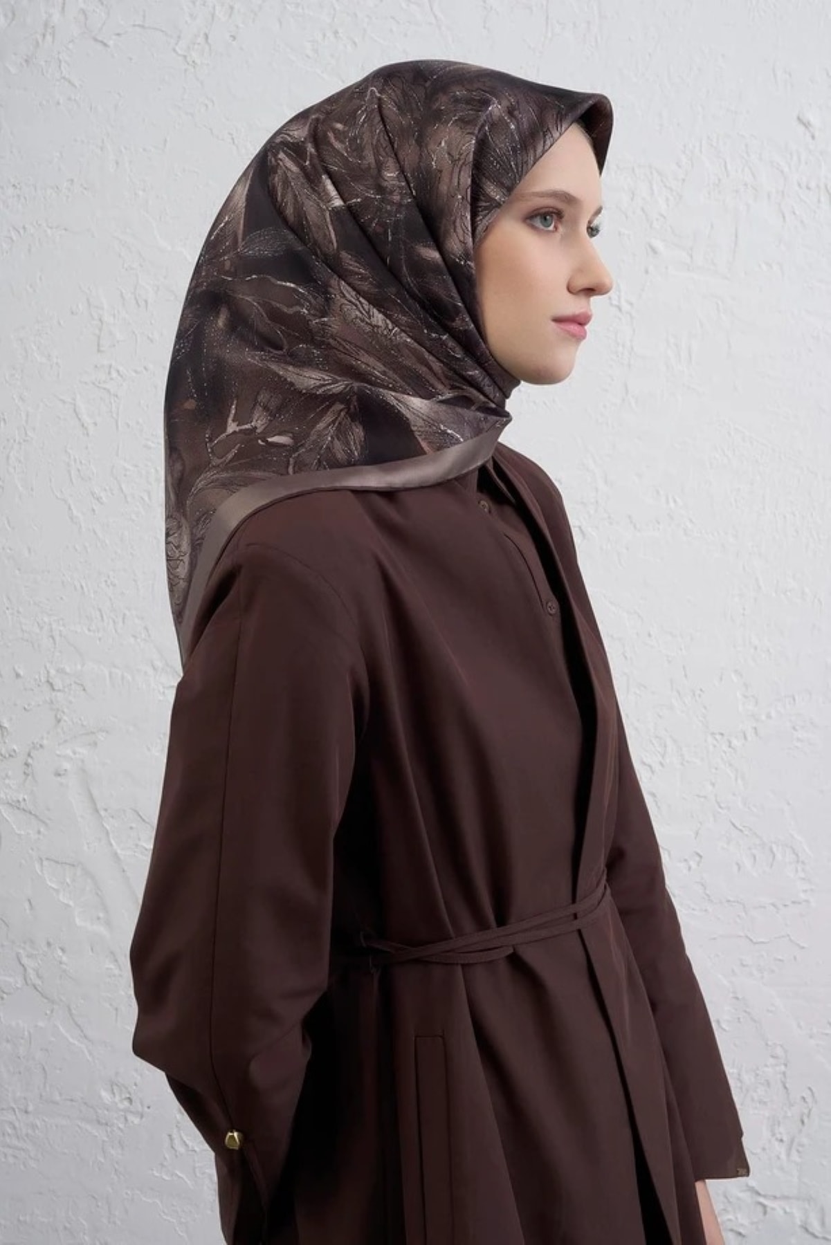 Armine Sura İpek Eşarp 9409DS - 82-Vizon