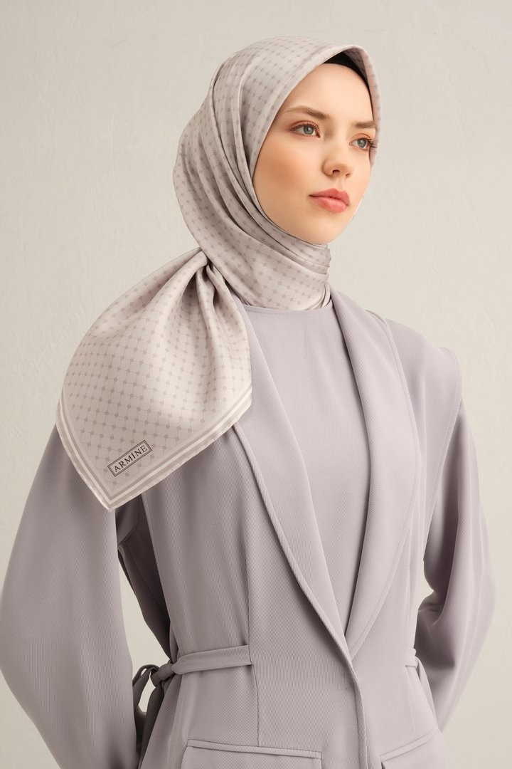 Armine Twill İpek Eşarp 9345D