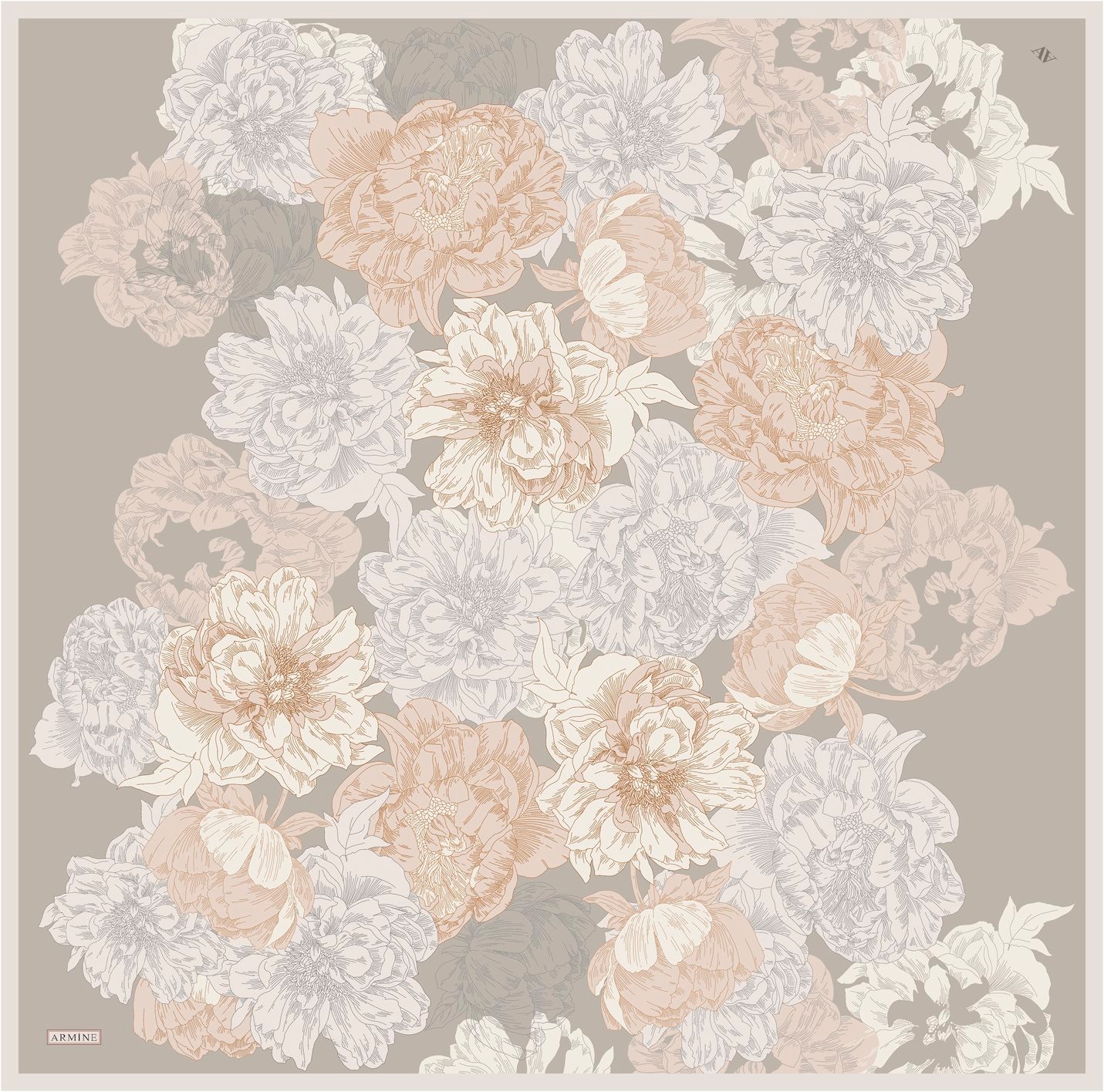 Armine Twill İpek Eşarp 9330D
