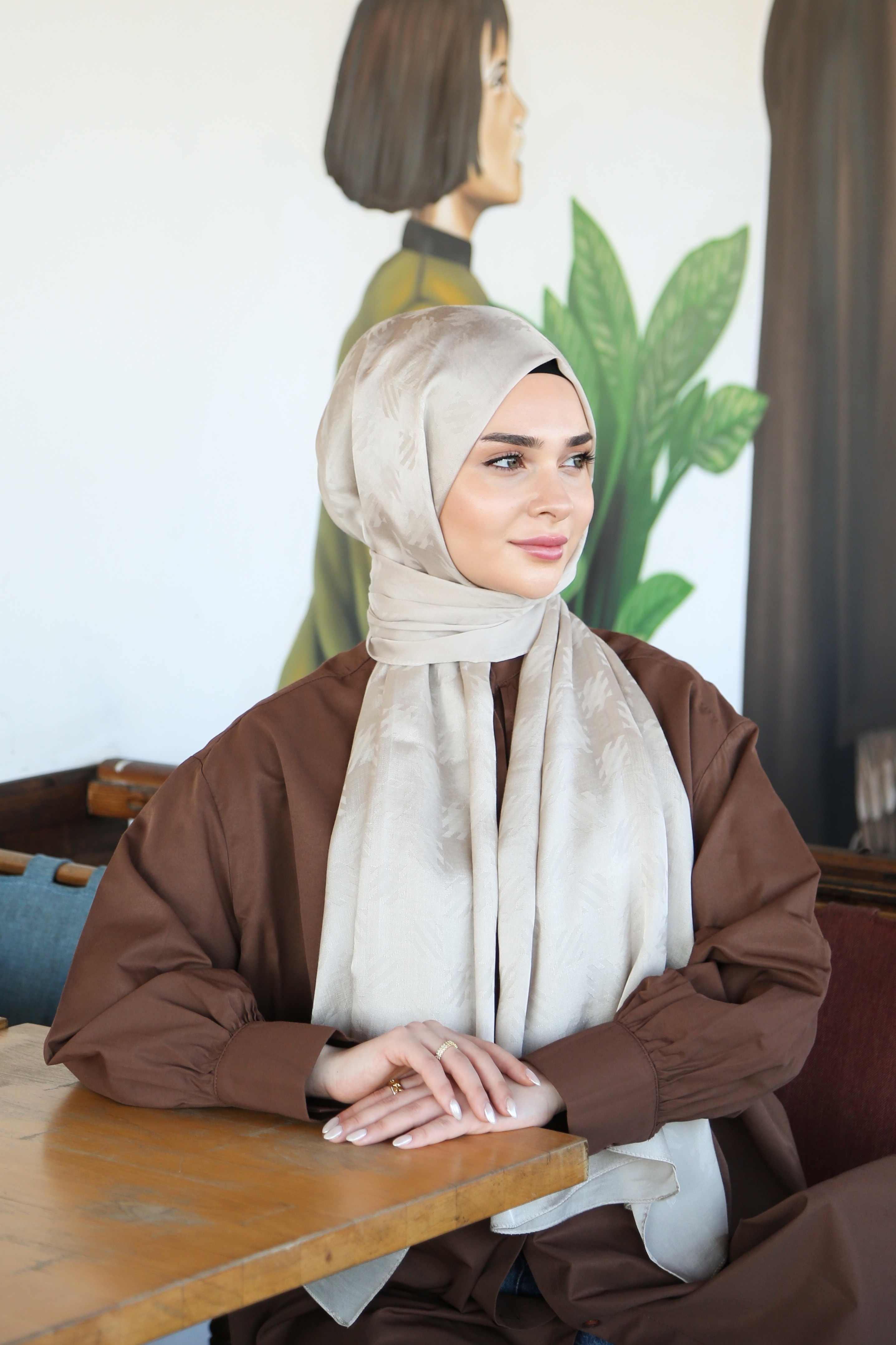Armine Trend Lyon Şal 4 - Nohut Beji-246965