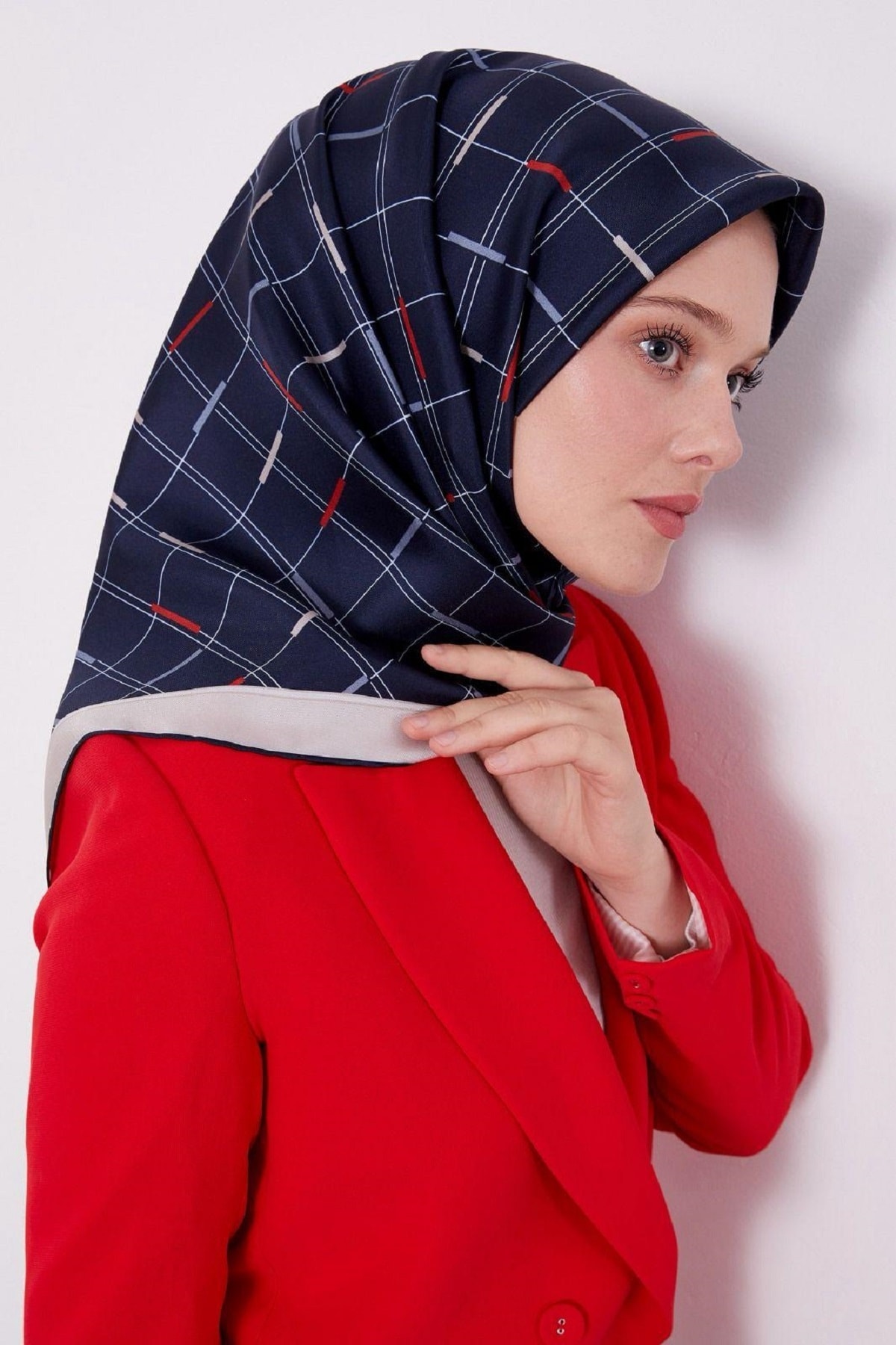 Levidor Trend Twill Eşarp LDT278 - 01-Lacivert
