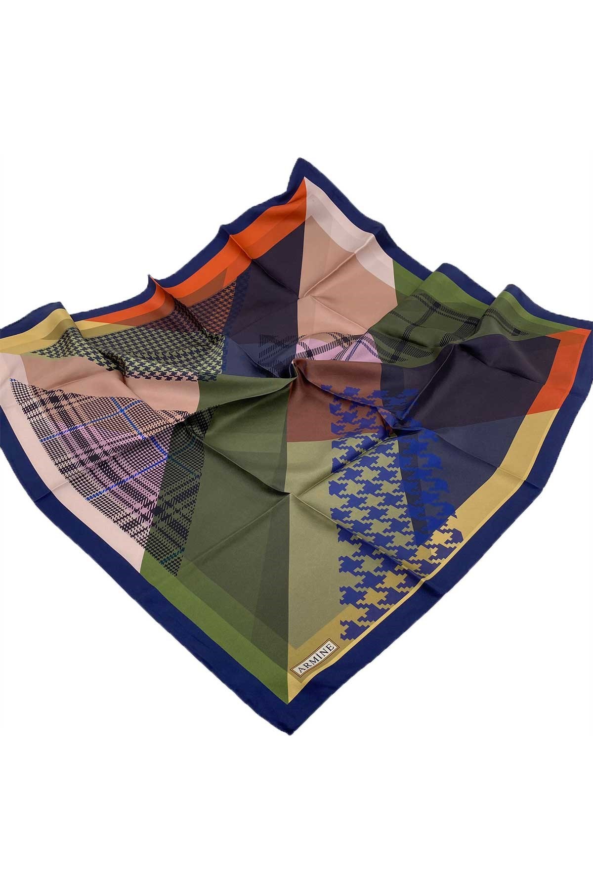 Armine Nostalji Serisi İpek Twill Eşarp 8620D-39