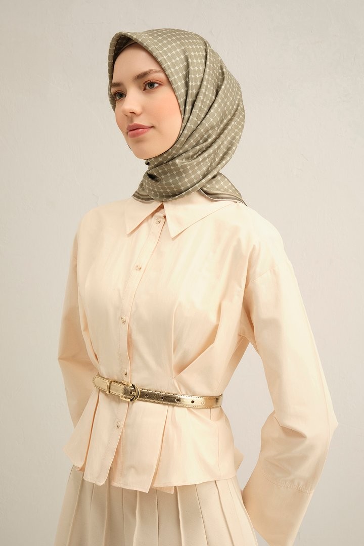 Armine Twill İpek Eşarp 9345D