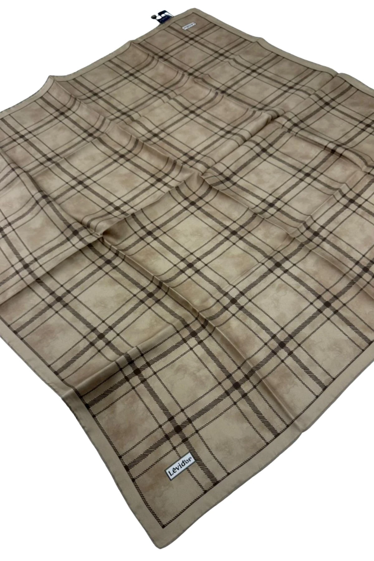 Levidor Twill İpek Eşarp LD1136 - 03-Sütlü Kahve