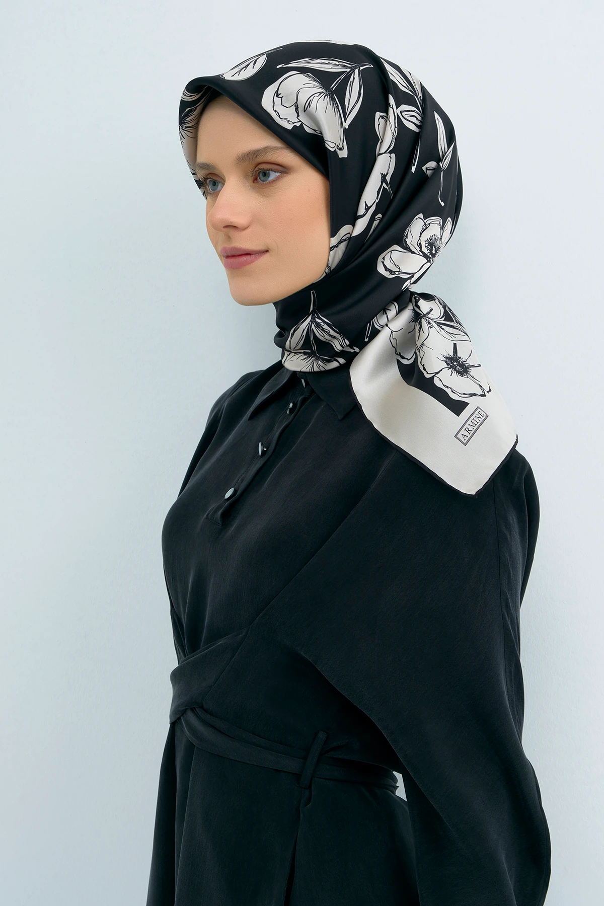 Armine Twill İpek Eşarp 9536D