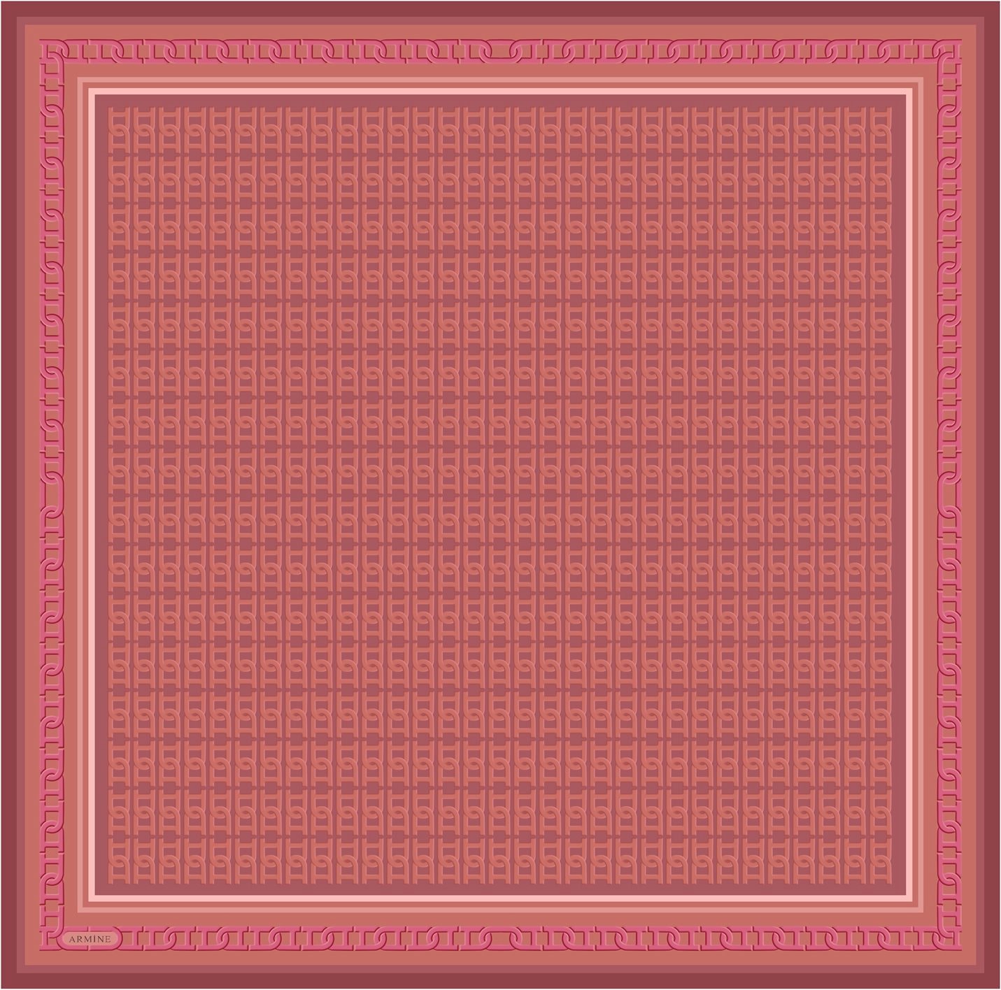 Armine Twill İpek Eşarp 9301D - Nar çiçeği - Turuncu