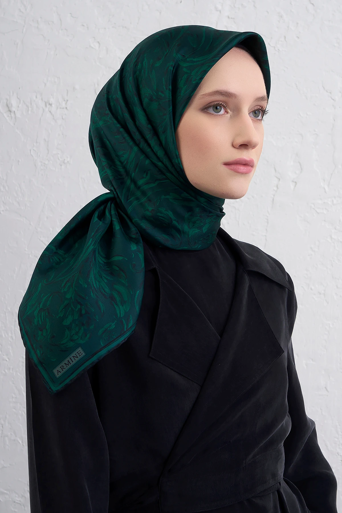 Armine Sura İpek Eşarp 9431DS - 06-Zümrüt
