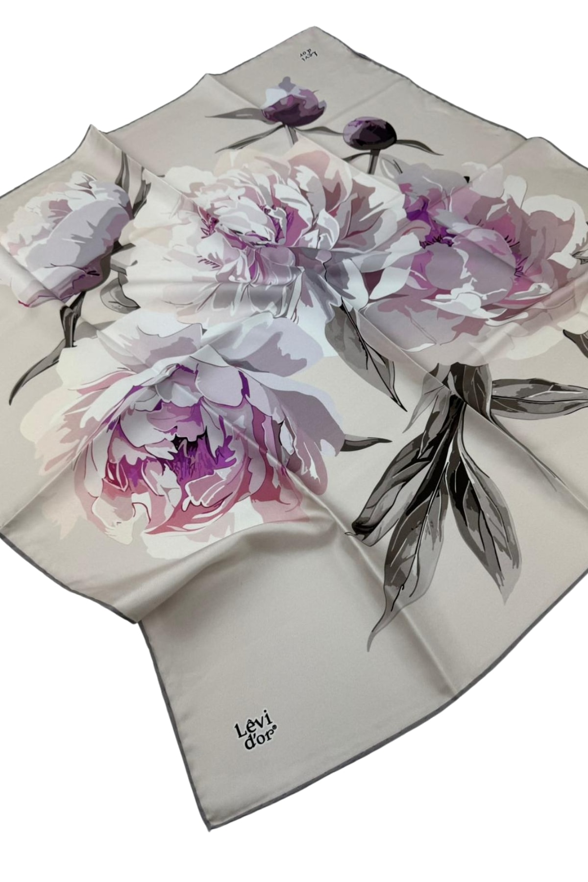 Levidor Twill İpek Eşarp LD1070-01 - 03-Açık Vizon-Pudra