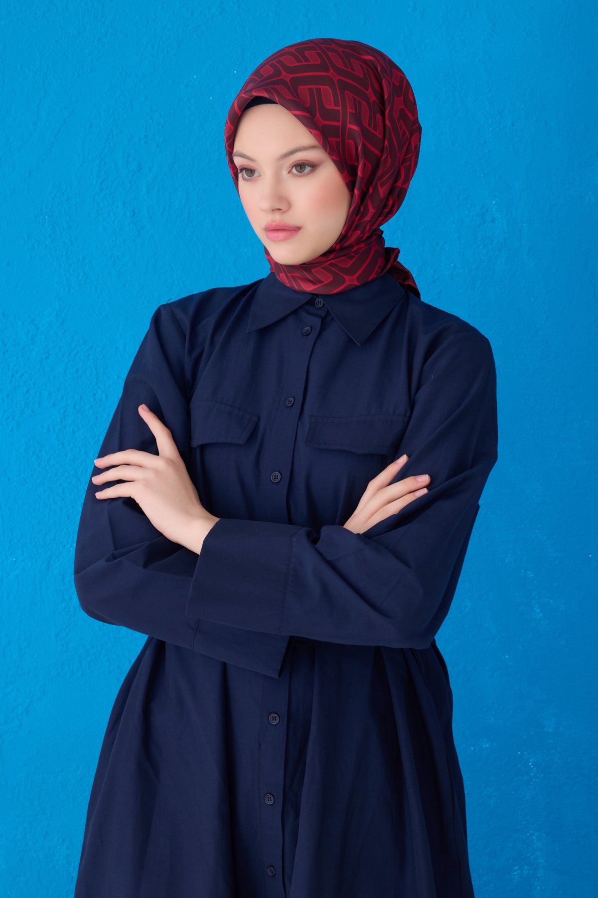 Belli Twill İpek Eşarp 4118D - Çok Renkli 6