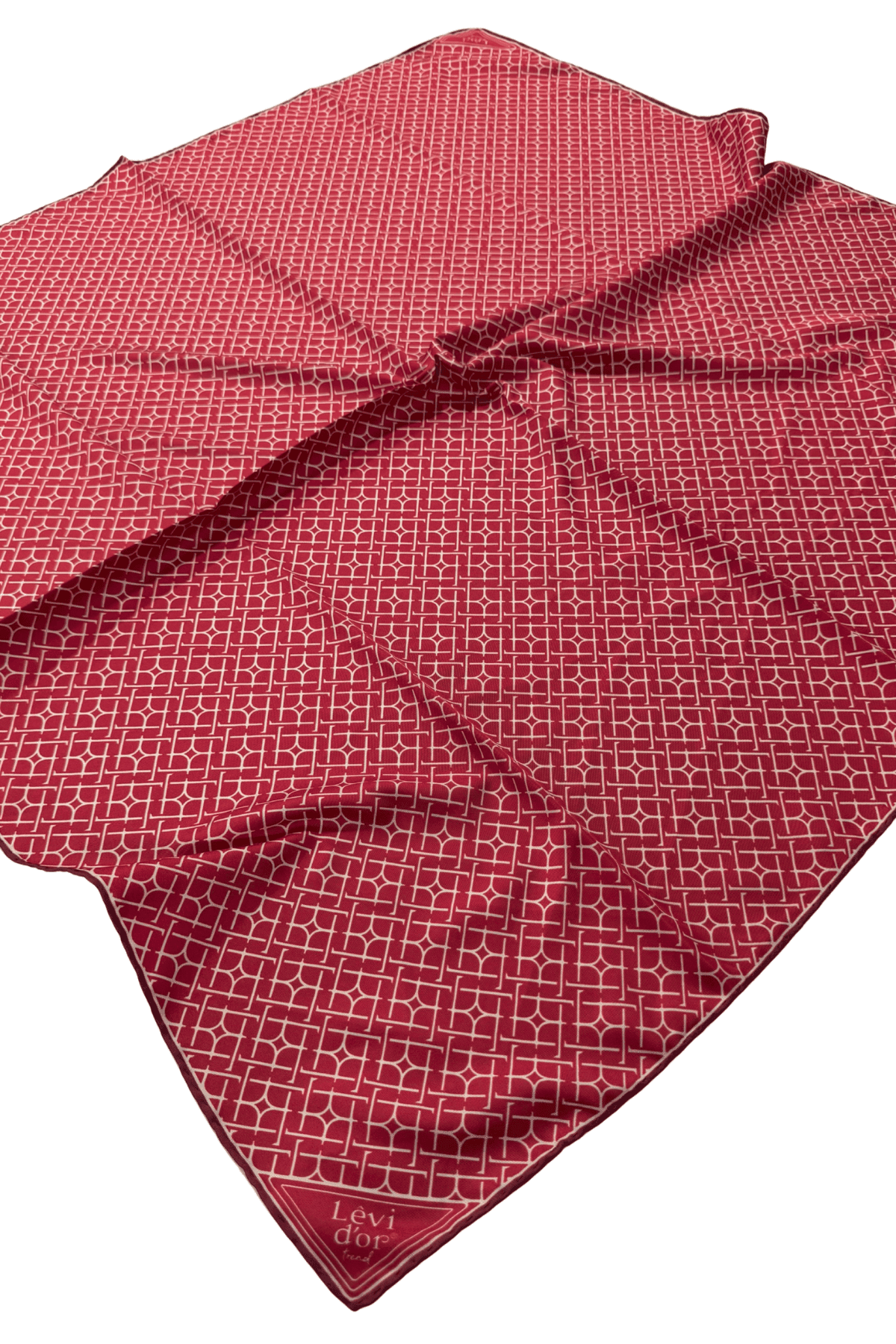 Levidor Trend Twill Eşarp LDT270-01 - Kırmızı-16