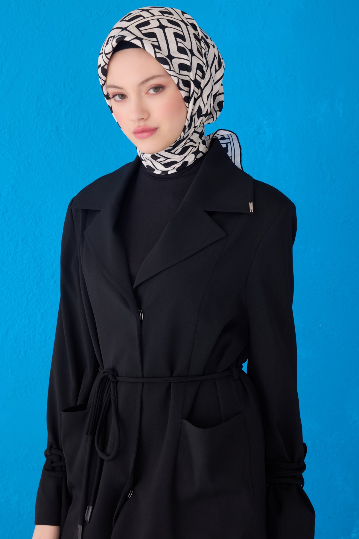 Belli Twill İpek Eşarp 4118D - Çok Renkli 4