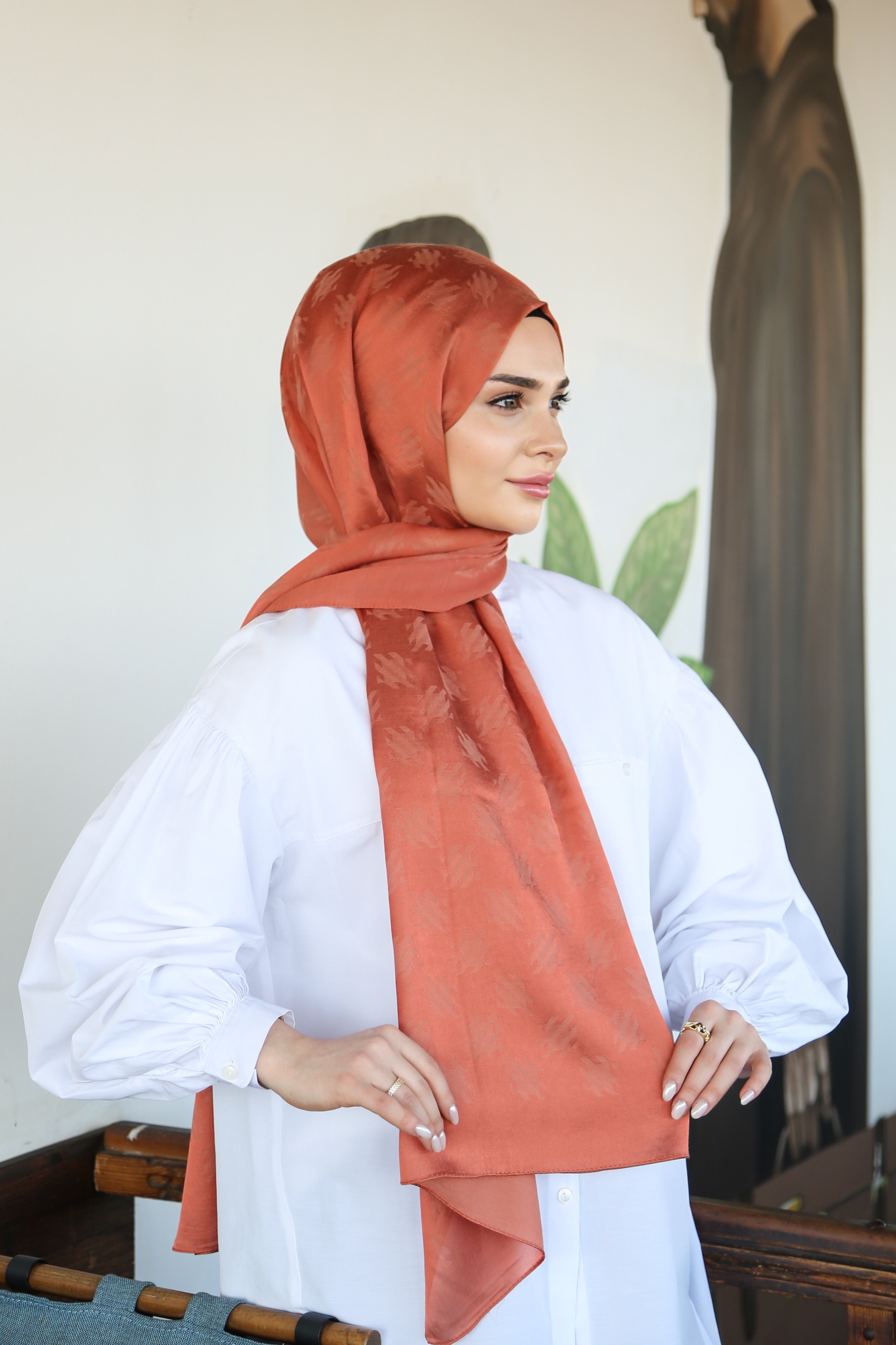 Armine Trend Lyon Şal 4 - Somon-247316