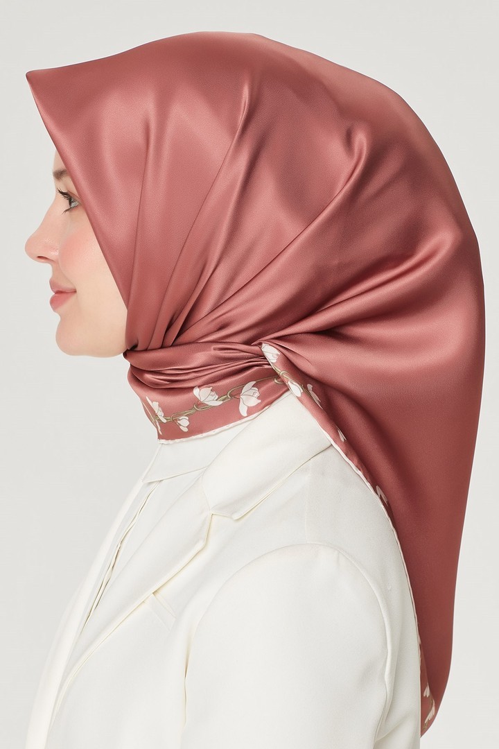 Armine Nostalji Serisi Twill İpek Eşarp 8553D-85