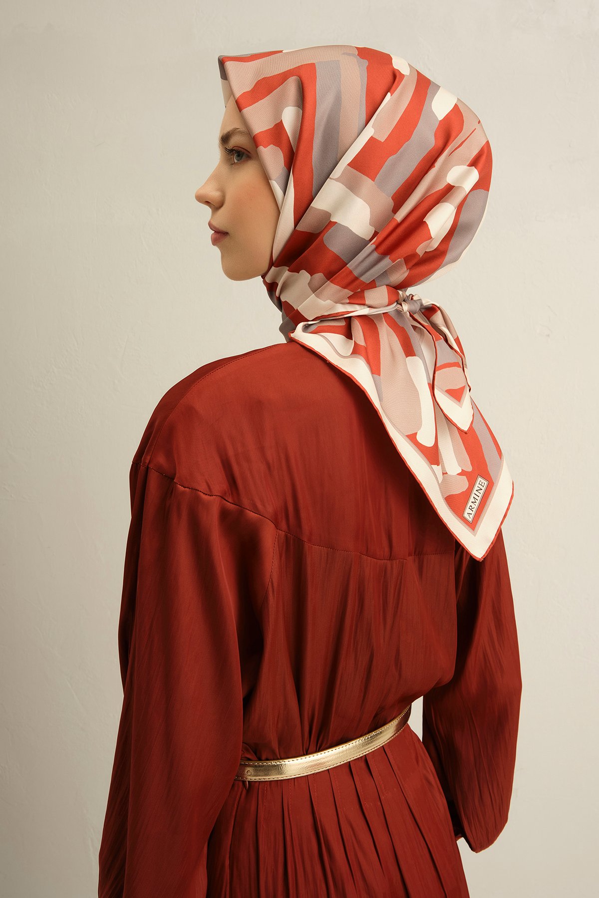 Armine Twill İpek Eşarp 9303D