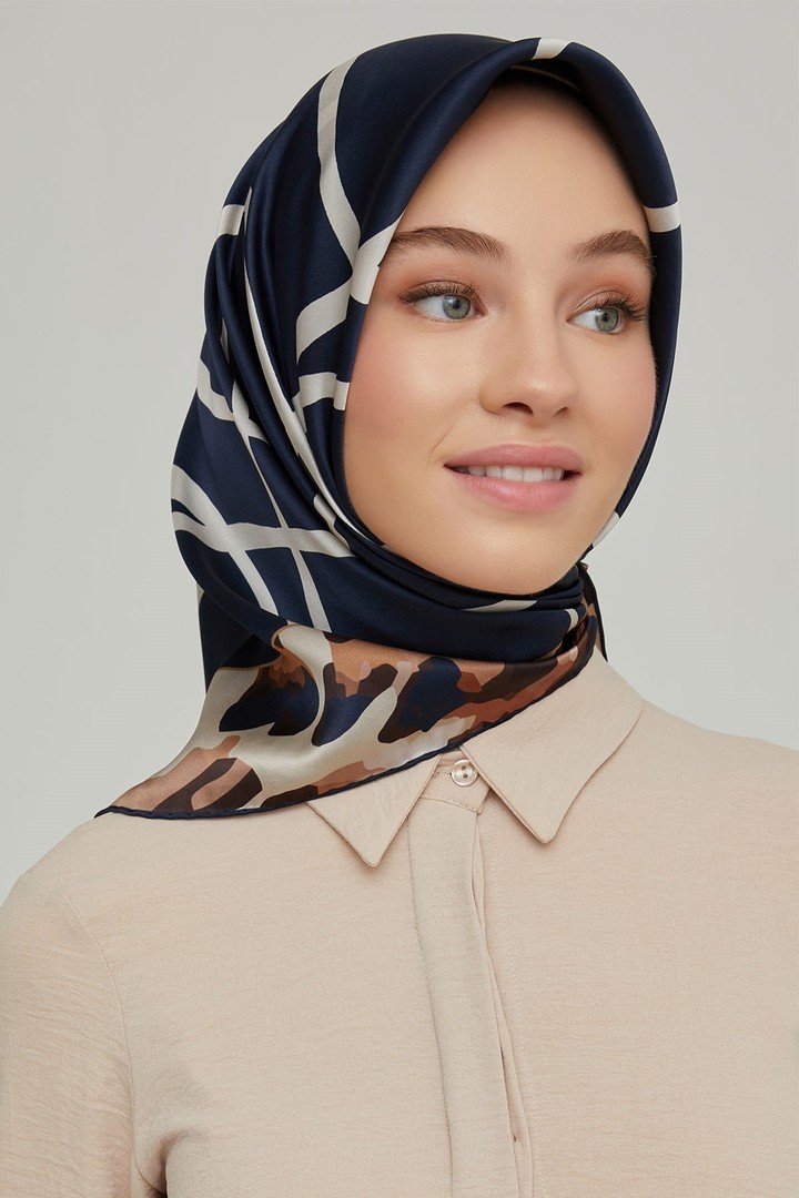 Armine Nostalji Serisi Twill İpek Eşarp 8653D-21