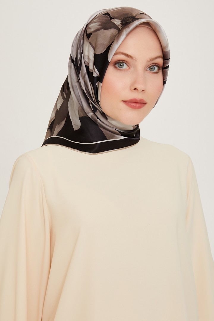 Armine Nostalji Serisi Twill İpek Eşarp 9205D-34