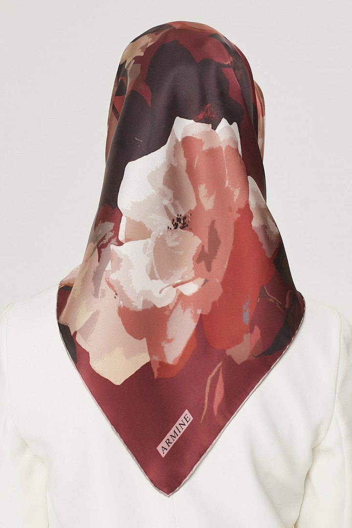 Armine Nostalji Serisi Twill İpek Eşarp 8534D-35