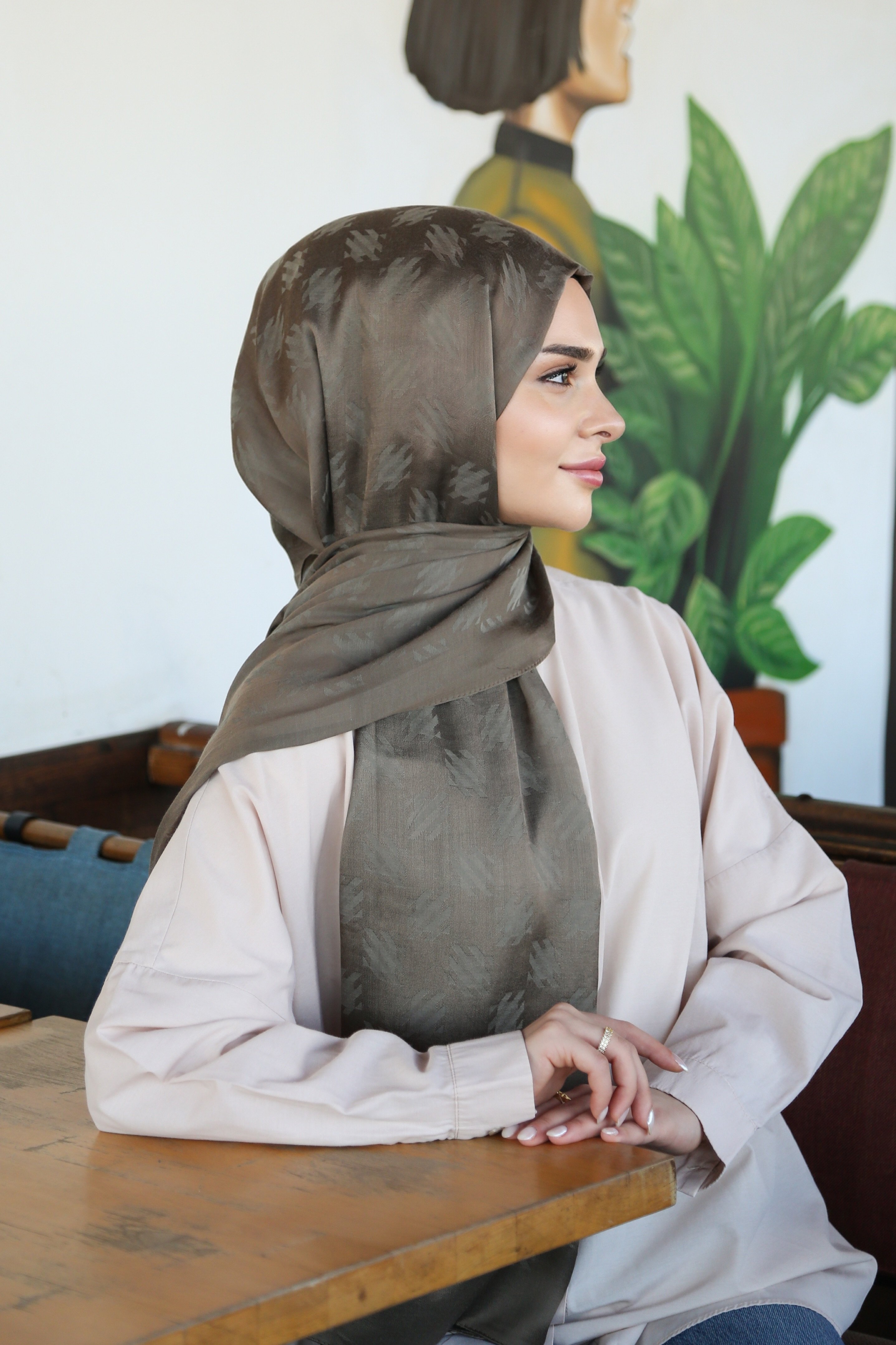 Armine Trend Lyon Şal 4 - Keten Yeşili-247320