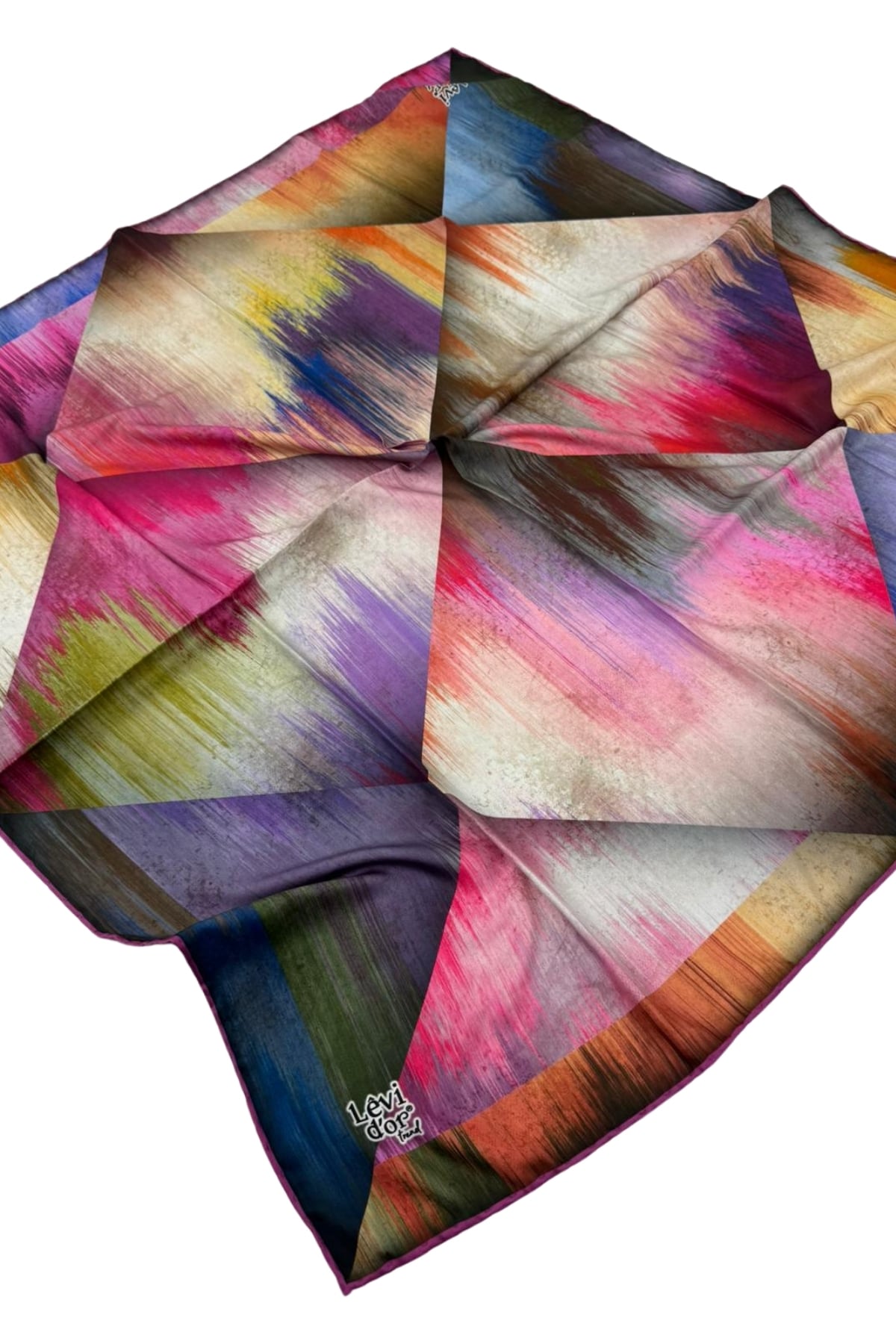Levidor Trend Twill Eşarp LDT271-01 - 04-Mercan-Çok Renkli
