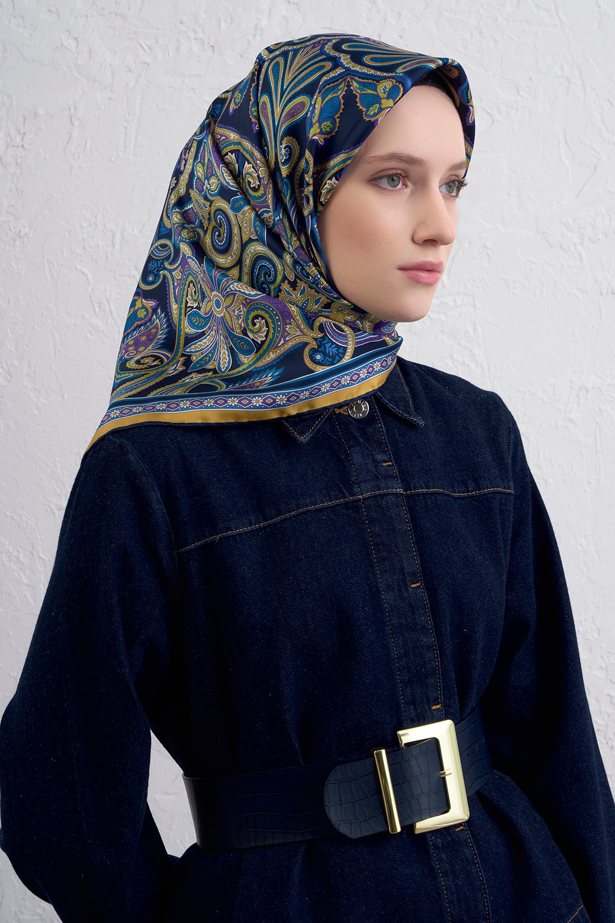 Armine Sura İpek Eşarp 9421DS - 08-Çok Renkli