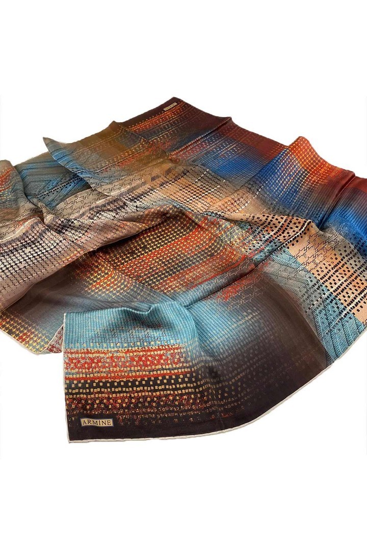 Armine Nostalji Serisi Twill İpek Eşarp 8602D-33