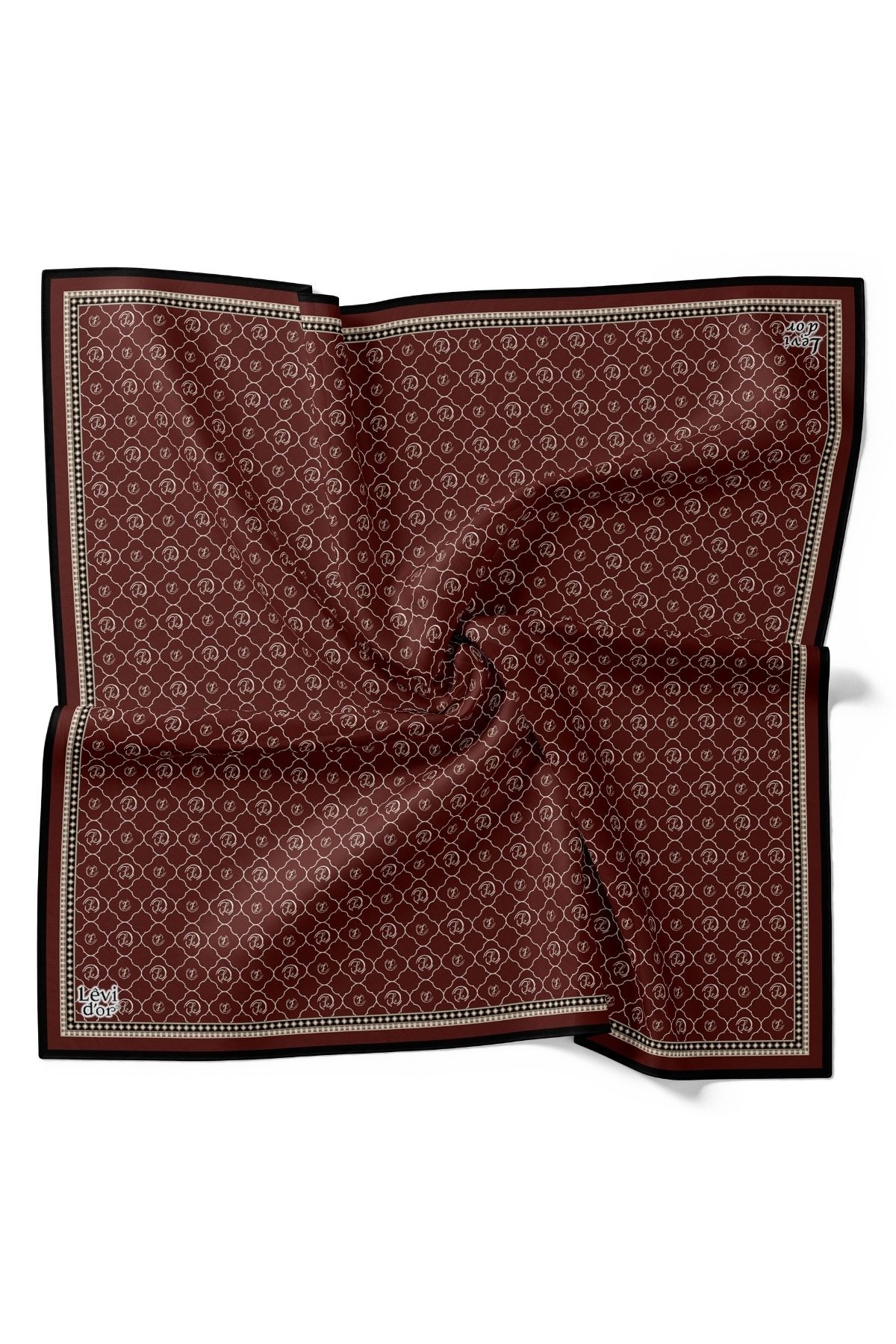 Levidor İpek Twill Eşarp 4208 - BORDO