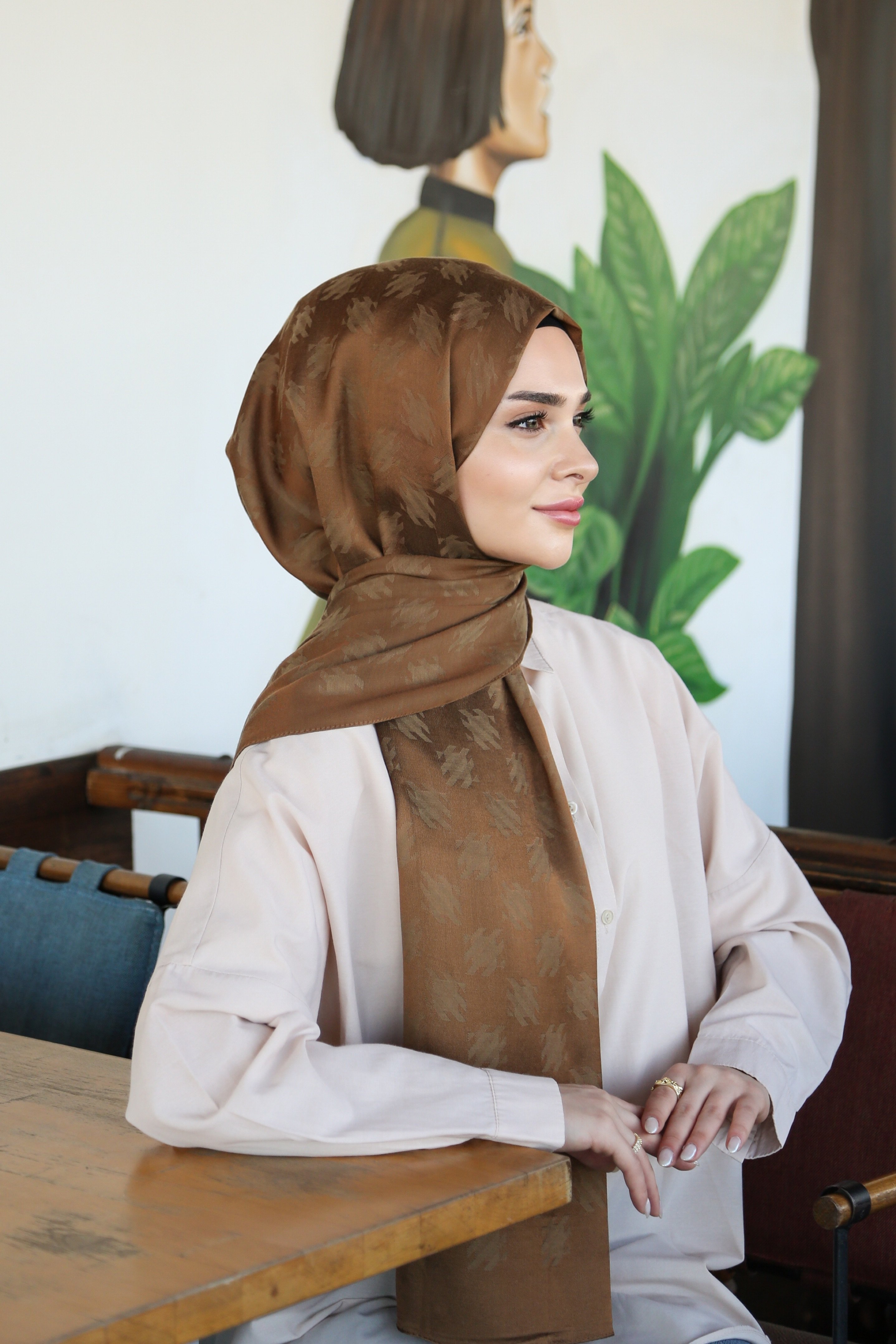 Armine Trend Lyon Şal 4 - Taba-247322