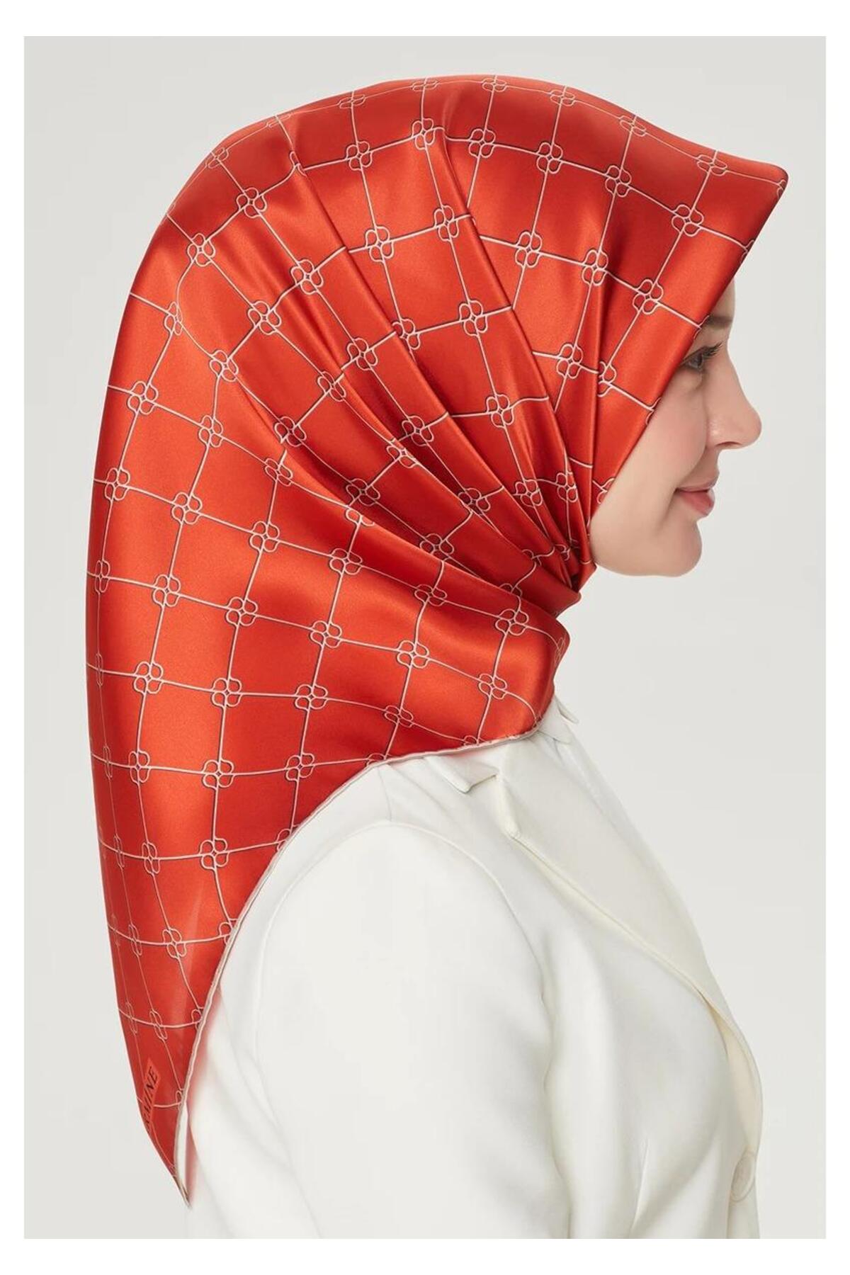 Armine Nostalji Serisi Twill İpek Eşarp 8555D-18