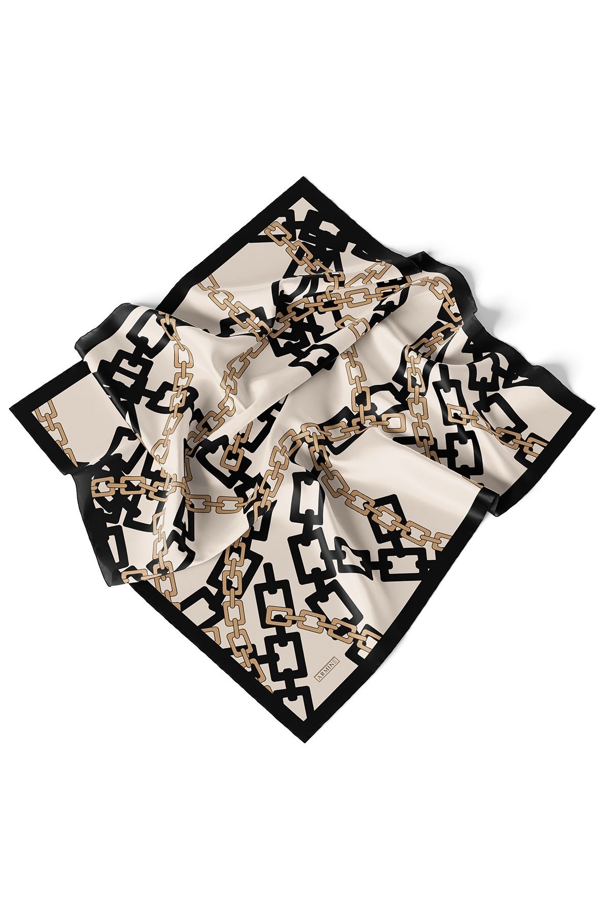 Armine Nostalji Serisi İpek Twill Eşarp 8736D-01