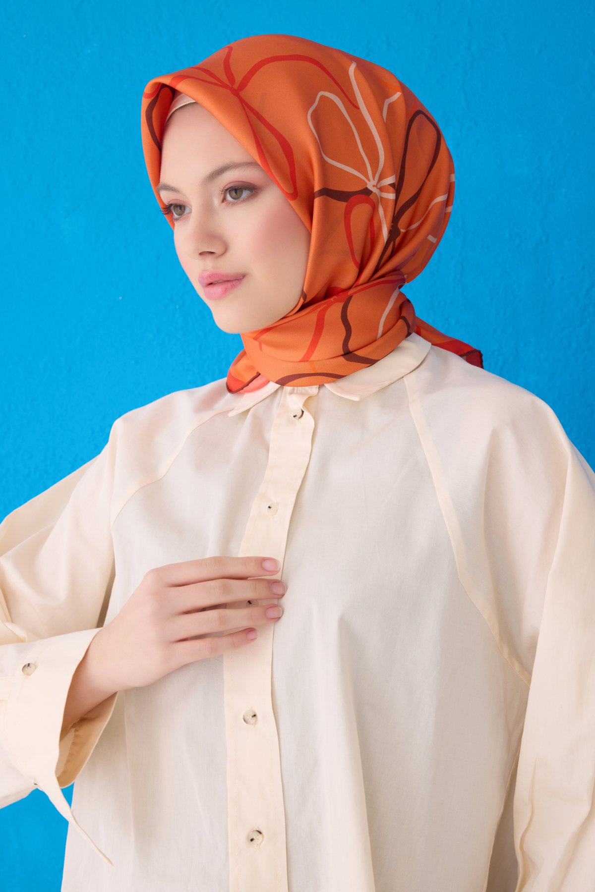 Belli Twill İpek Eşarp 4113D