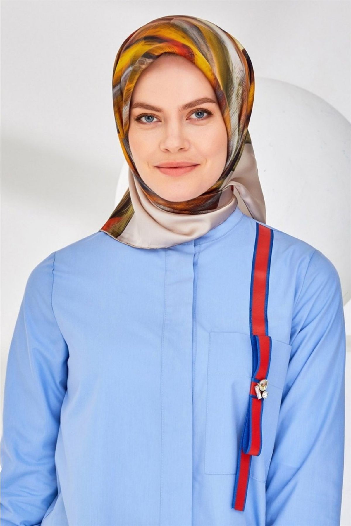 Armine Nostalji Serisi Twill İpek Eşarp 8339D-36