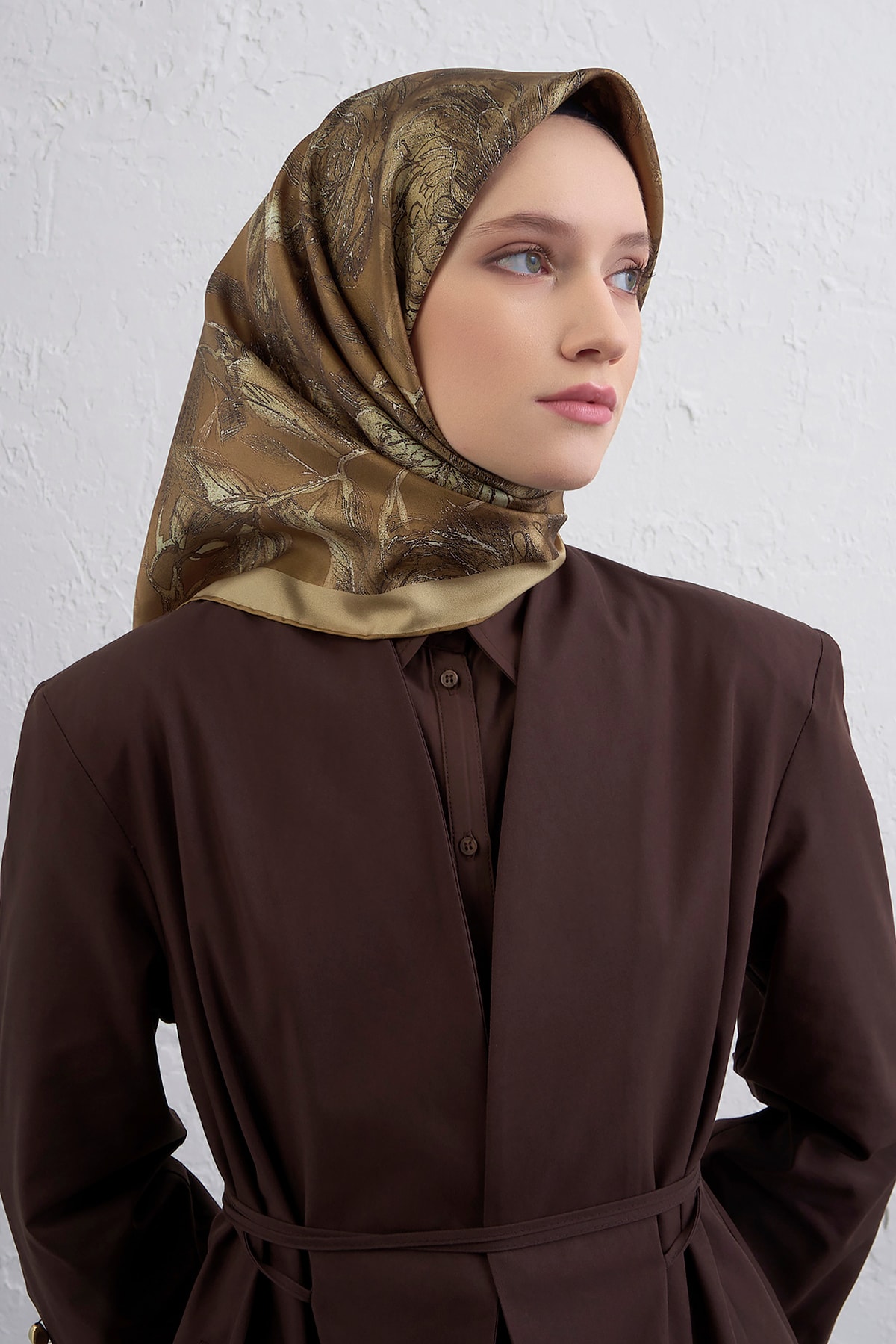 Armine Sura İpek Eşarp 9409DS - 06-Taba