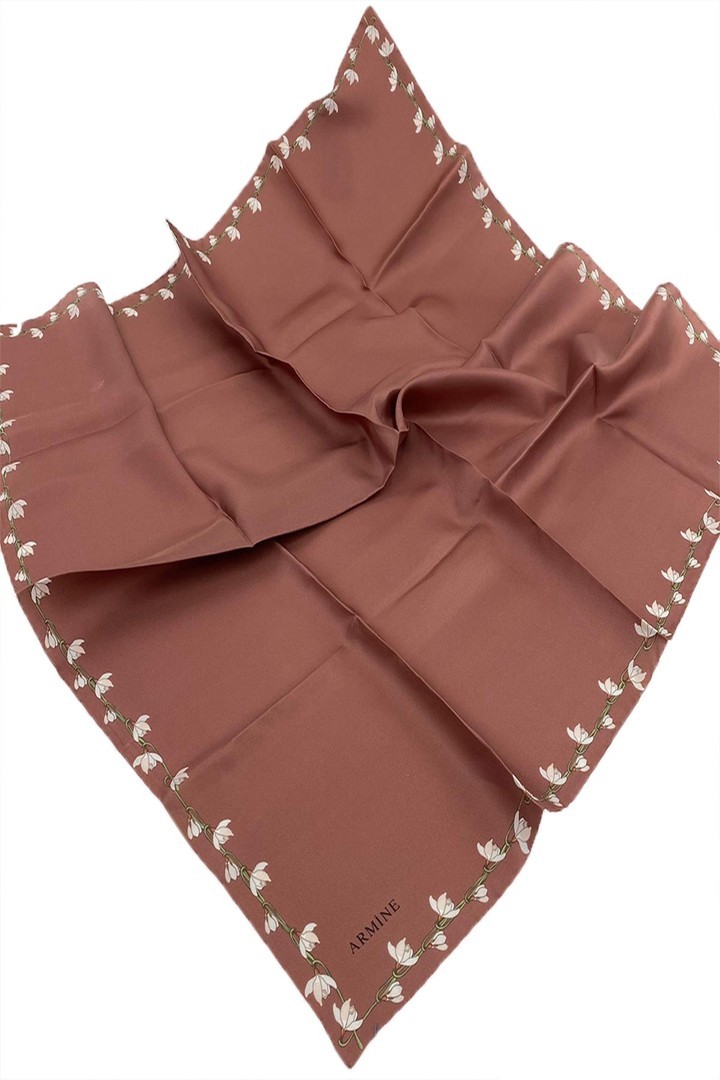 Armine Nostalji Serisi Twill İpek Eşarp 8553D-85