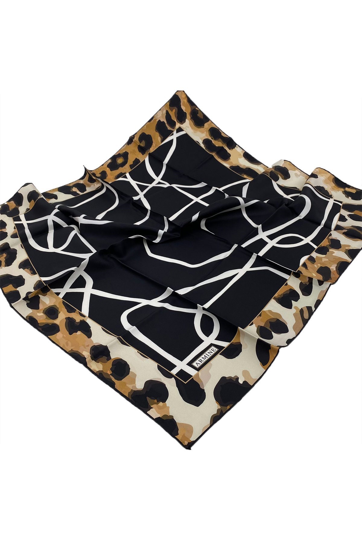 Armine Nostalji Serisi İpek Twill Eşarp 8653D-20
