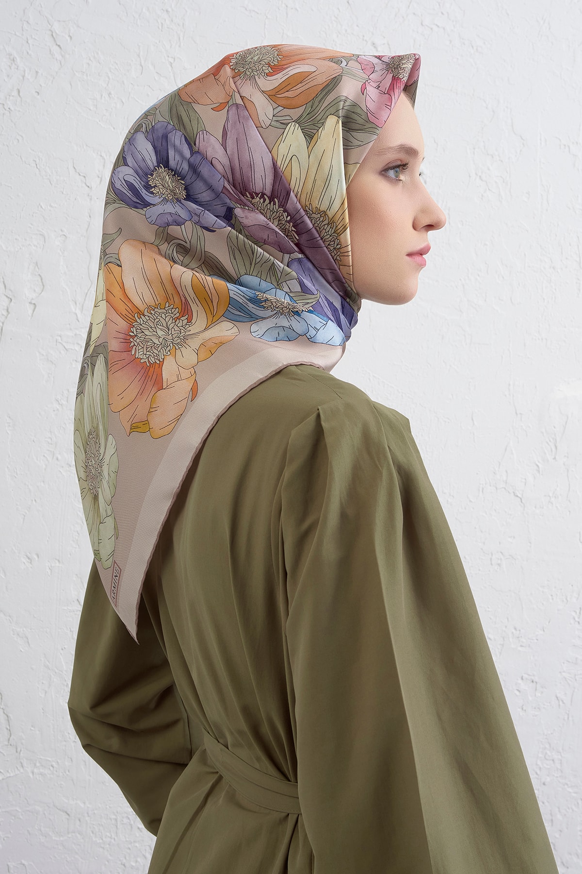 Armine Sura İpek Eşarp 9403DS - 07-Çok Renkli