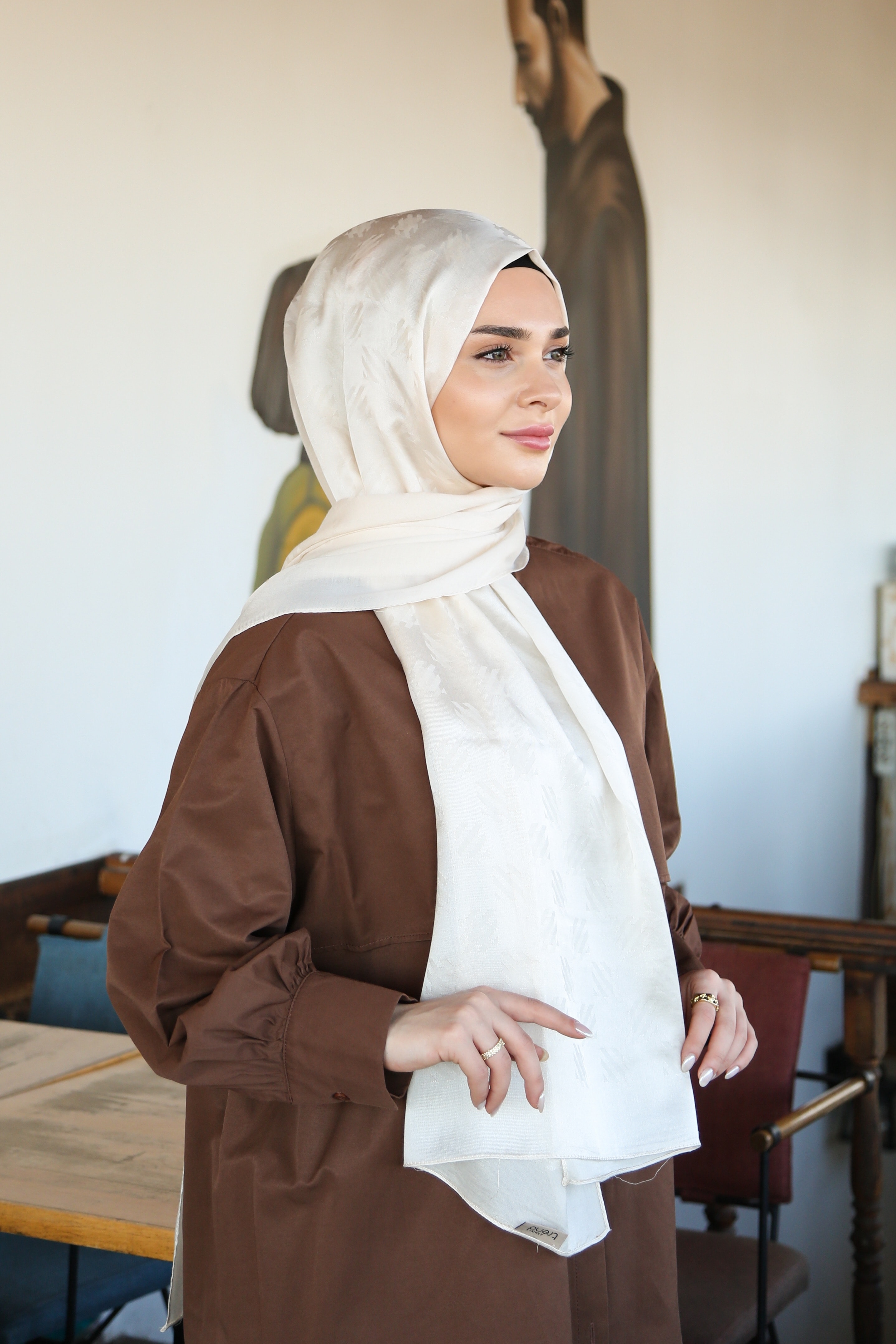 Armine Trend Lyon Şal 4 - Krem-246964