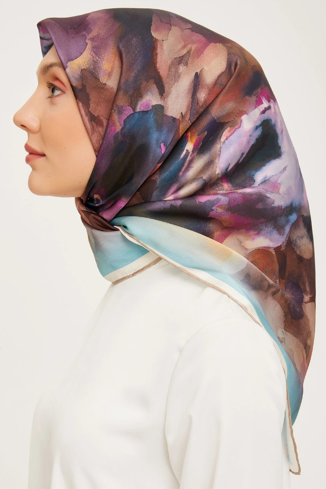 Armine Nostalji Serisi Twill İpek Eşarp 9033D-36